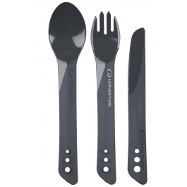 Ellipse Plastic Cutlery Graphite Set