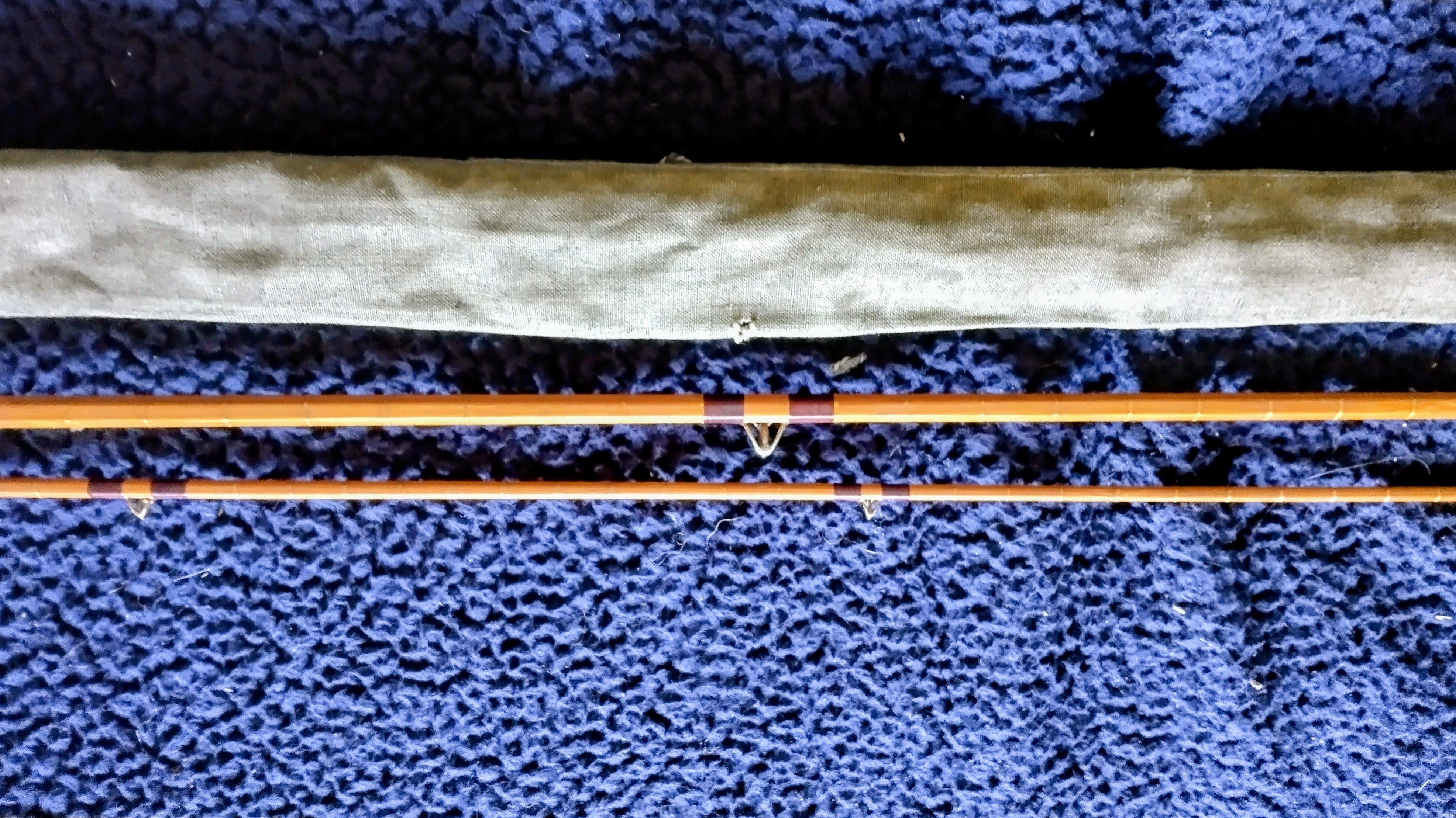 Vintage St Leonard 9ft 6in #7 Split Cane Fly Rod JW Saxton Inc Bag 1968