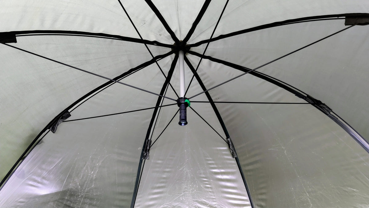 Daiwa Mission Brolly Shelter - Lightweight Waterproof Carp Coarse Fishing Umbrella