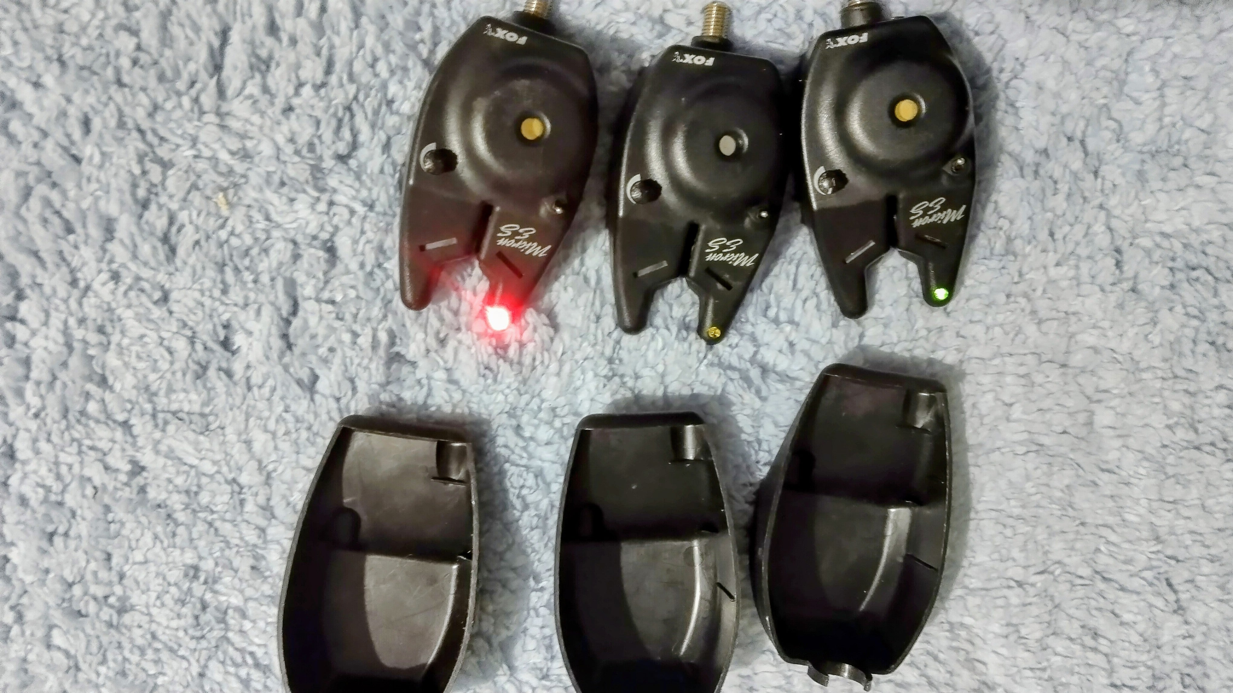 Fox Micron ES Bite Alarms x3 - Immaculate Barely Used Condition - Carp Fishing