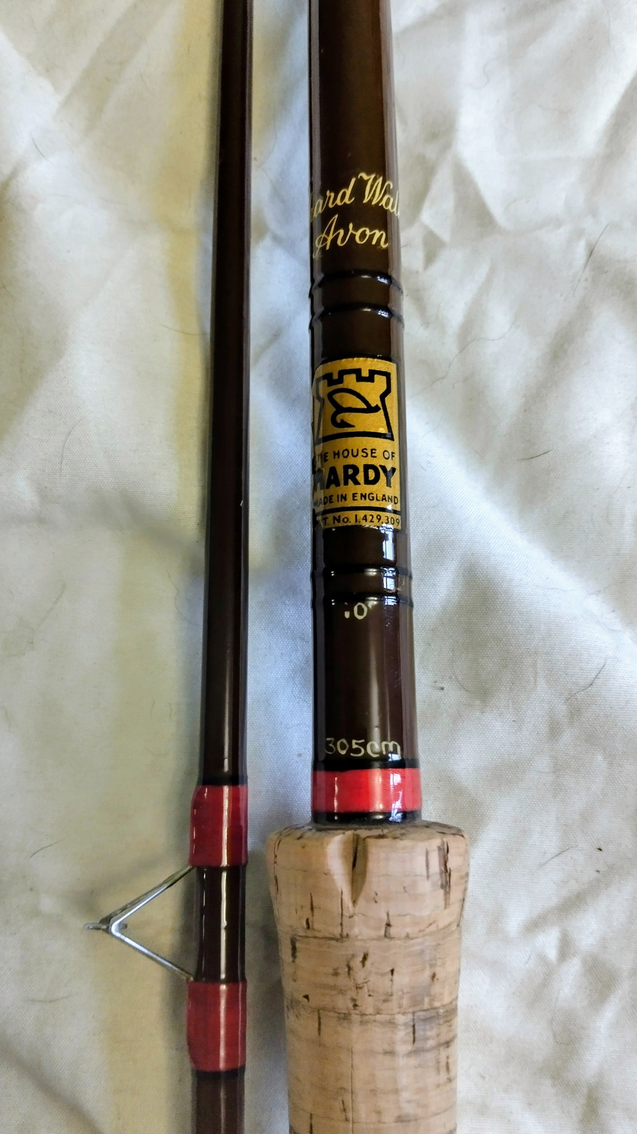 Hardy 10ft Richard Walker Avon Rod Traditional Ledger Float Fishing Glass Fiber
