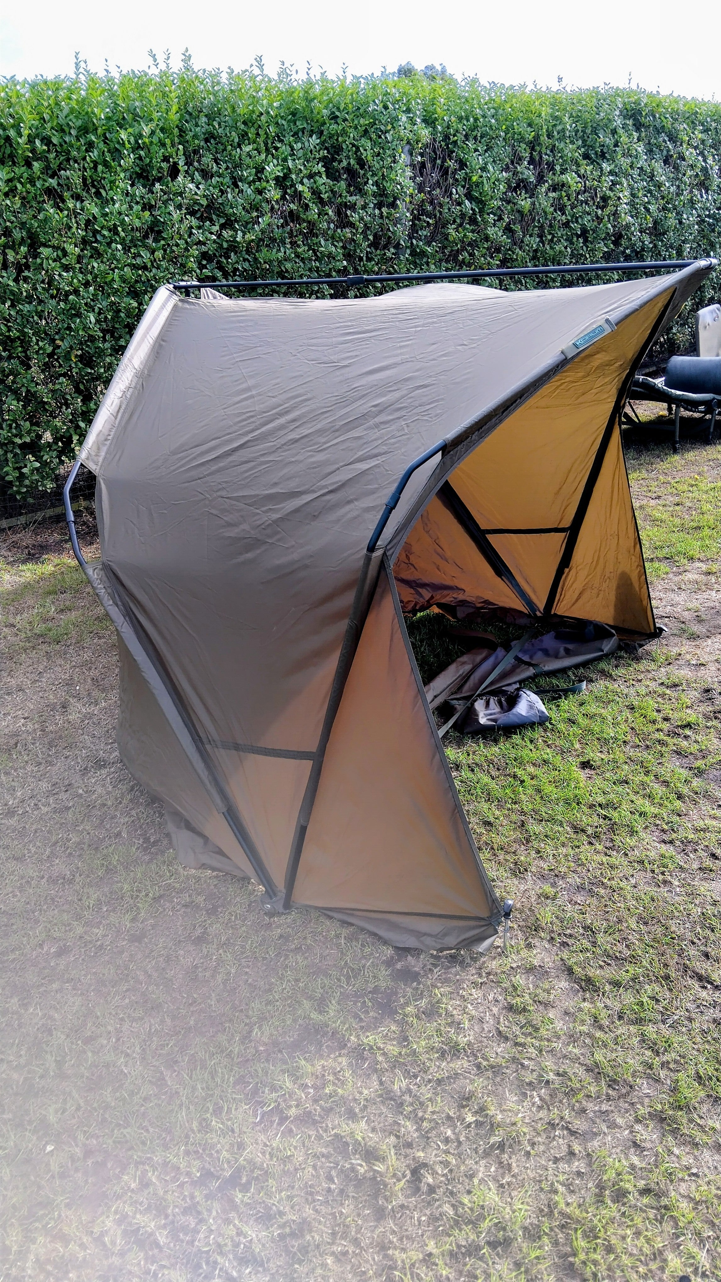 Korum Day Shelter |  Fishing Brolly Shelter Very Good Used Condition