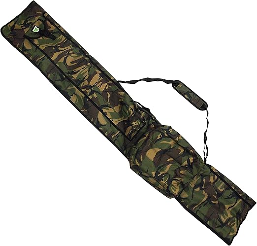 CARP ON 3+3 Made Up Rod Holdall DPM Camo Padded Reel Case Fishing Luggage 195cm