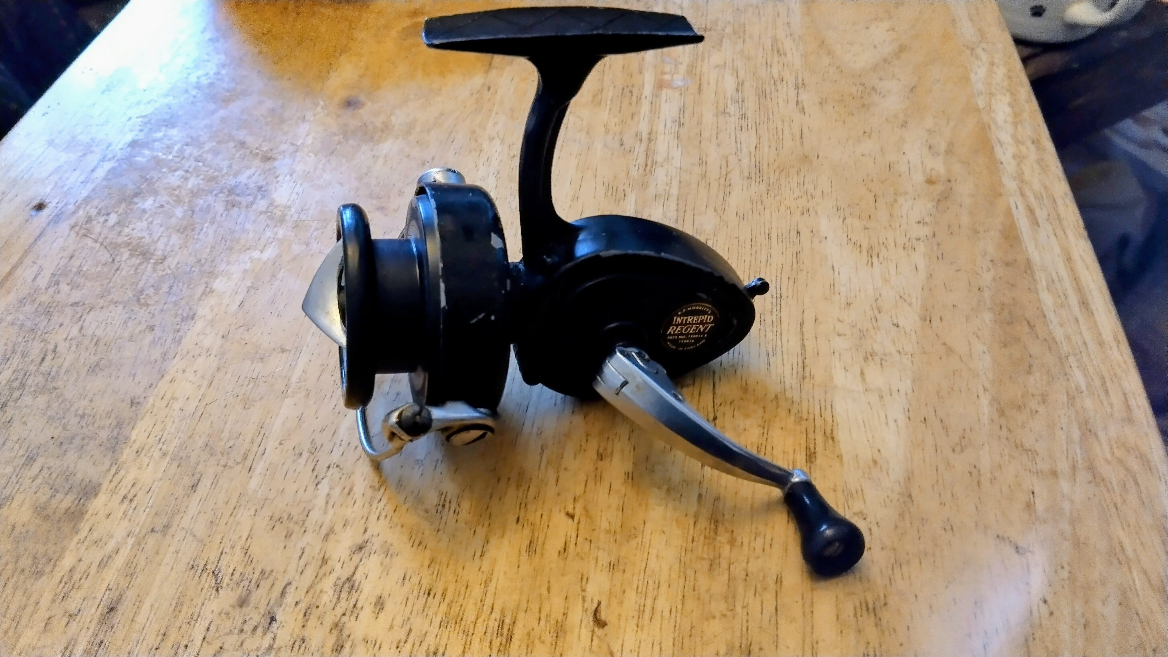 Vintage Intrepid Regent Spinning Reel - Boxed with 2 Spare Spools - Classic British Tackle