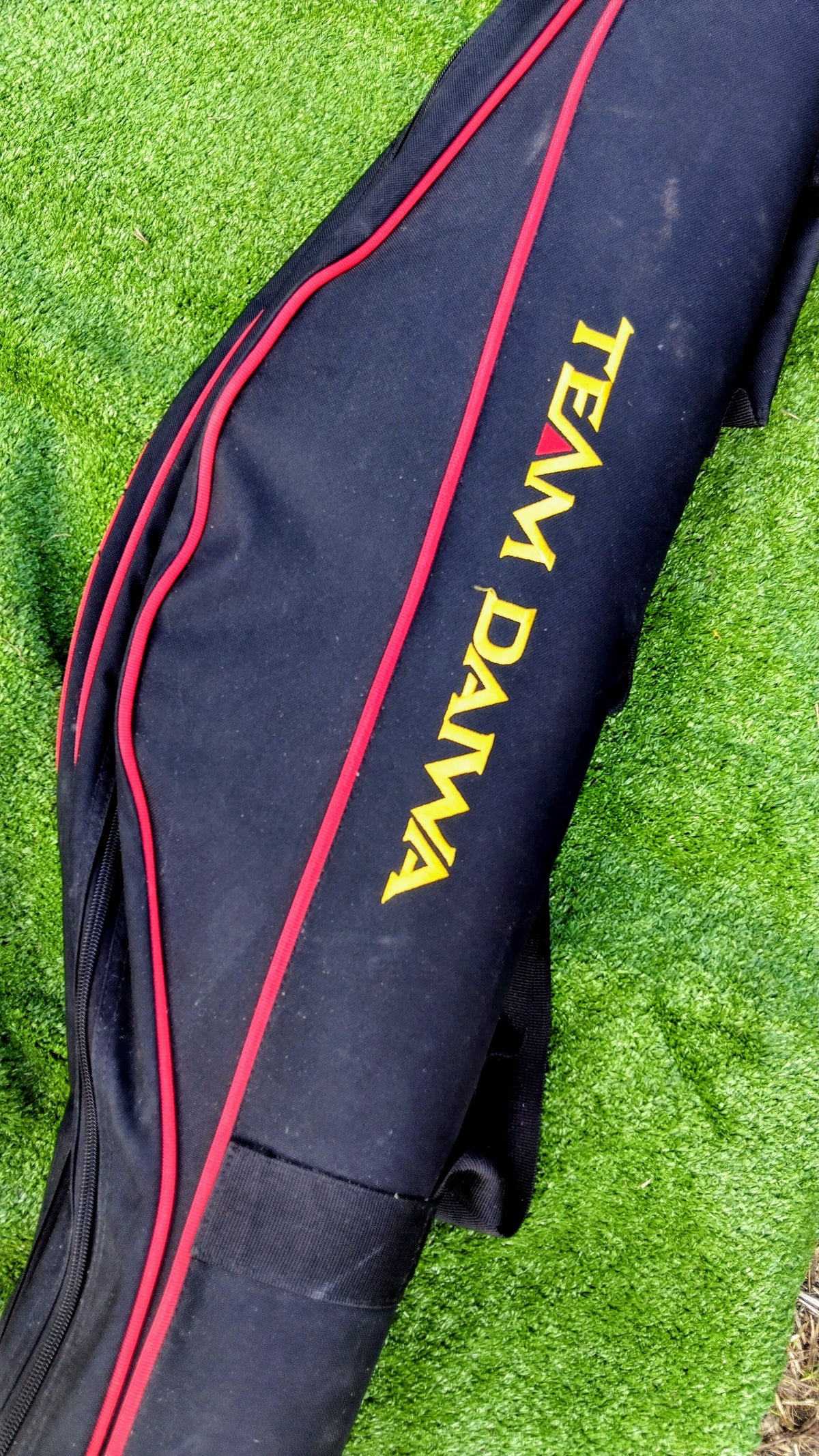 Team Daiwa Deluxe 12ft 2 Rod Hard Case Holdall Padded Fishing Luggage 190cm Used