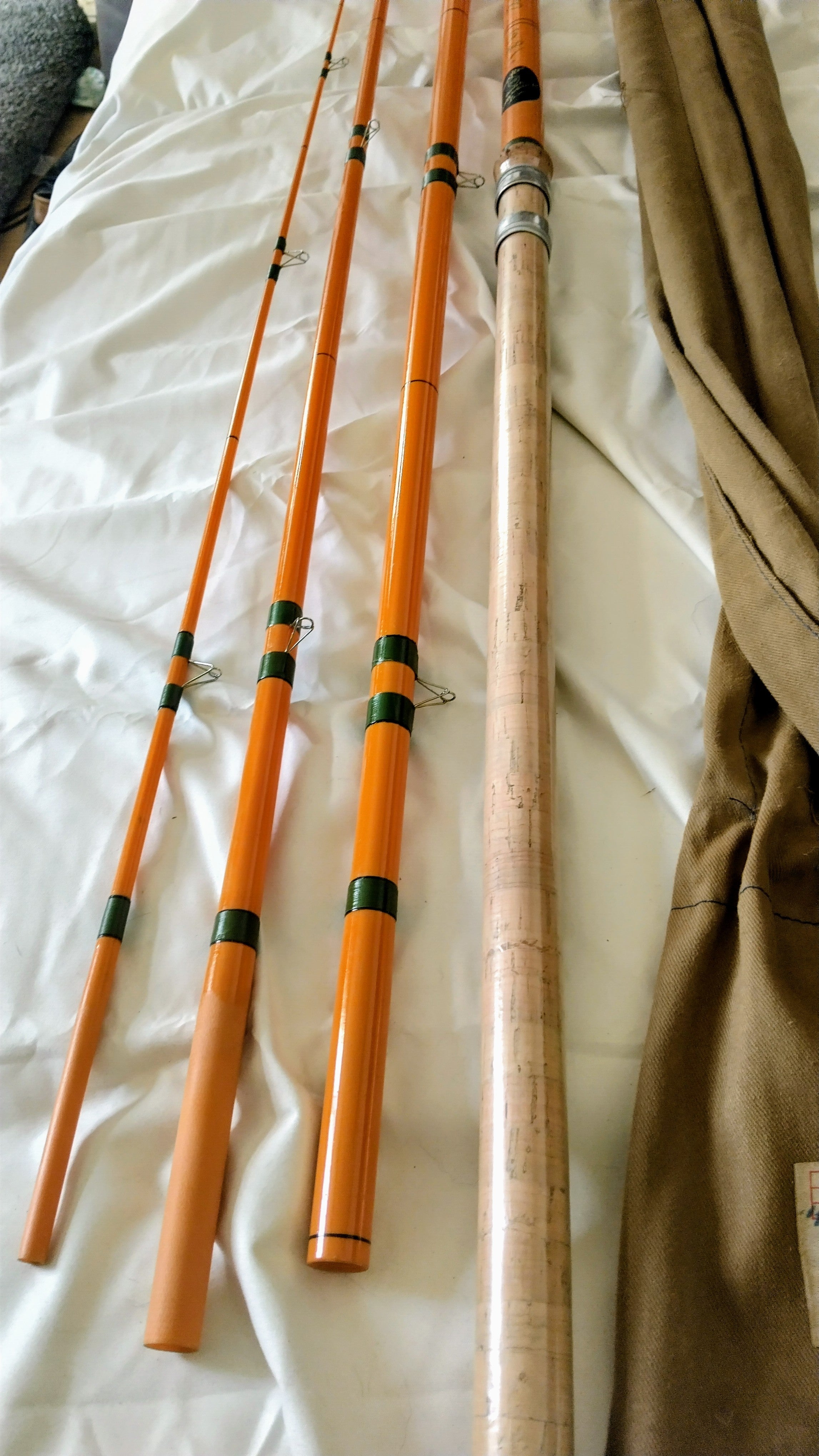 Vintage Superflex S40 16ft Float Rod 4 Piece Match Angling Henry W Aiken Original Bag