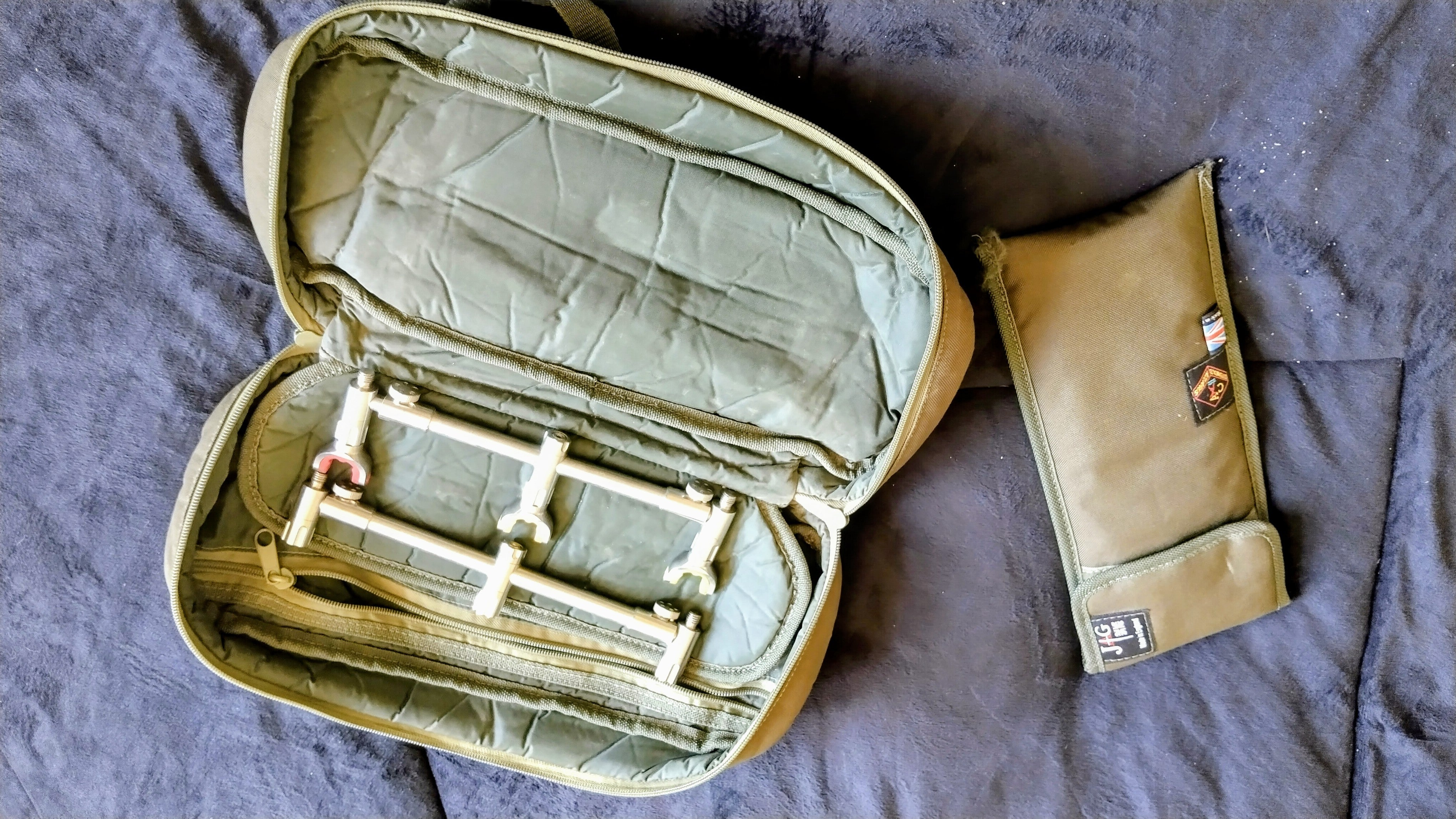JAG Stainless Steel 3 Rod Compact Carp Pod Cotswold Aquarius Bag Inserts Grips