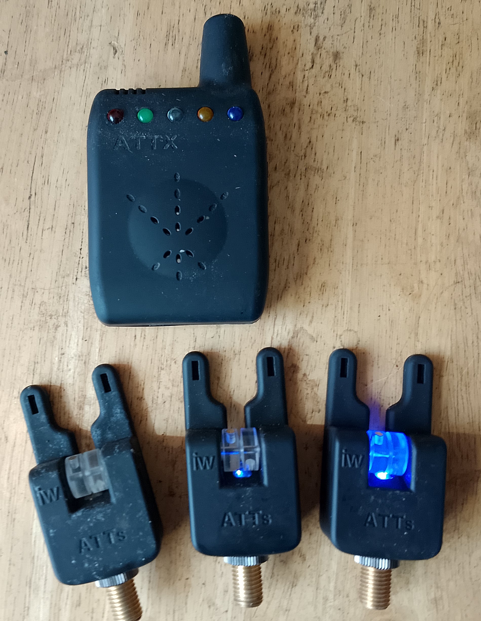 ATT Underlit Bite Alarm and Deluxe Receiver Set | Carp Fishing USED