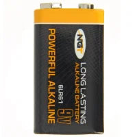 NGT 9V Alkaline Batteries 10 Pack 6LR61 Long Lasting Bite Alarm Battery