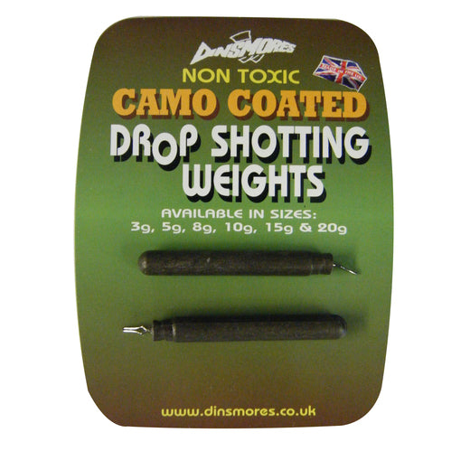 Dinsmores Camo Drop Shot Weights 20g -  Predator Lure Fishing