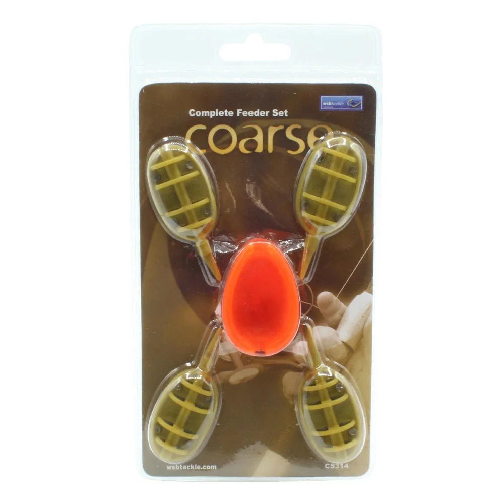 Method Feeder Set 4 Feeders 2 x 20g 2 x 30g + Silicone Bait Mould Carp Fishing