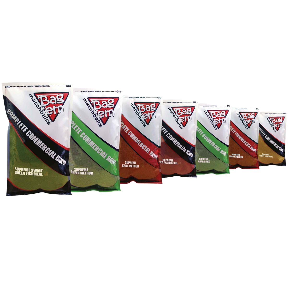 Bag Em Match Baits Groundbait Carp Bream F1 Feeder Method PVA Fishing Bait Range