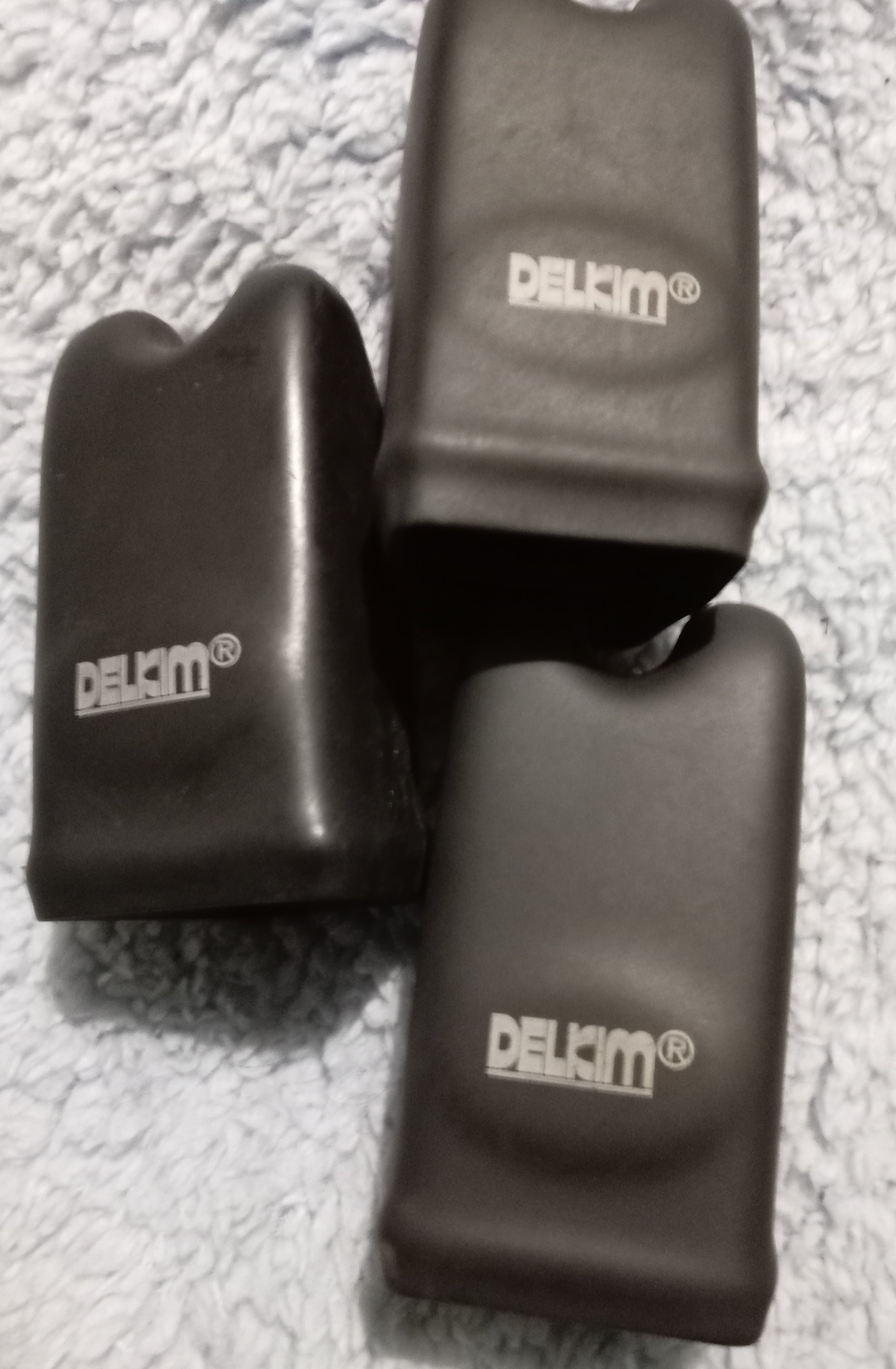 Delkim Txi Plus Alarms x3 & Rx Plus Pro Receiver Set - Superb Condition R,G,Y (Copy)