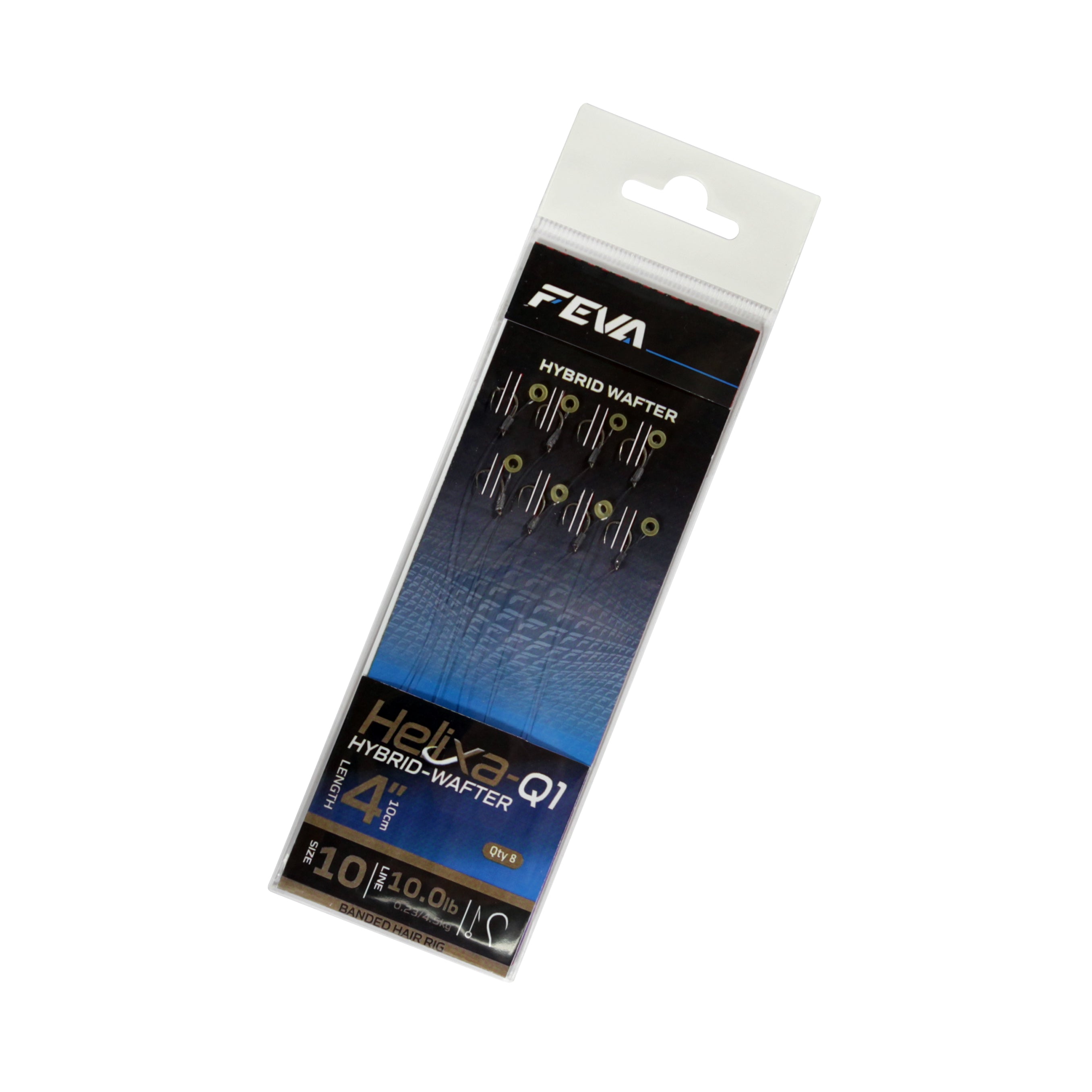 FEVA Helixa-Q1 Ready Tied Hybrid Wafter Hair Rigs - Sizes 10-16 - Carp Coarse Fishing