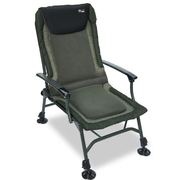 NGT Profiler Recliner Chair Adjustable Legs Fleece Padded Carp Fishing Seat