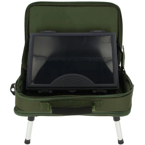 NGT Carp Case System PLUS Bivvy Table Tackle Box Bag Organiser 42x31cm Storage