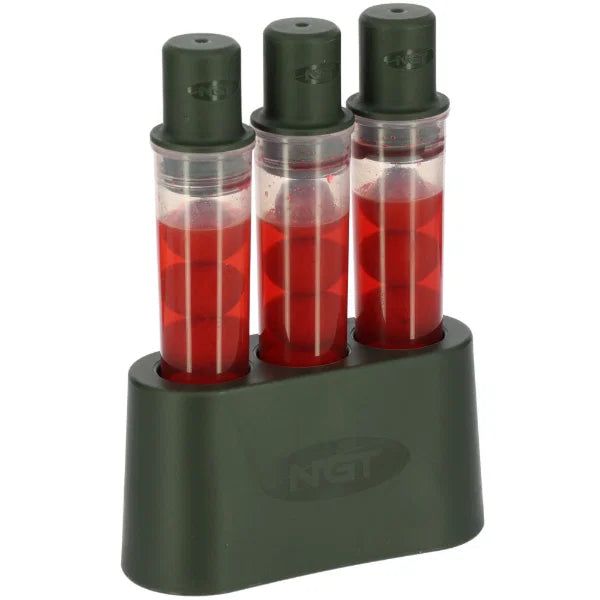 NGT Barrelz Baiting Set Glugging Tubes & Stand – Carp Fishing Bait Prep
