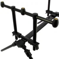 NGT QuickFish 3 Rod Pod Adjustable Bankstick Buzz Bar Setup with Case Carp Coarse