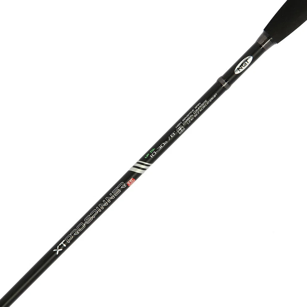 NGT XT Pro-Spin - 8ft, 2pc, 10-30g Carbon Composite Spinning Rod