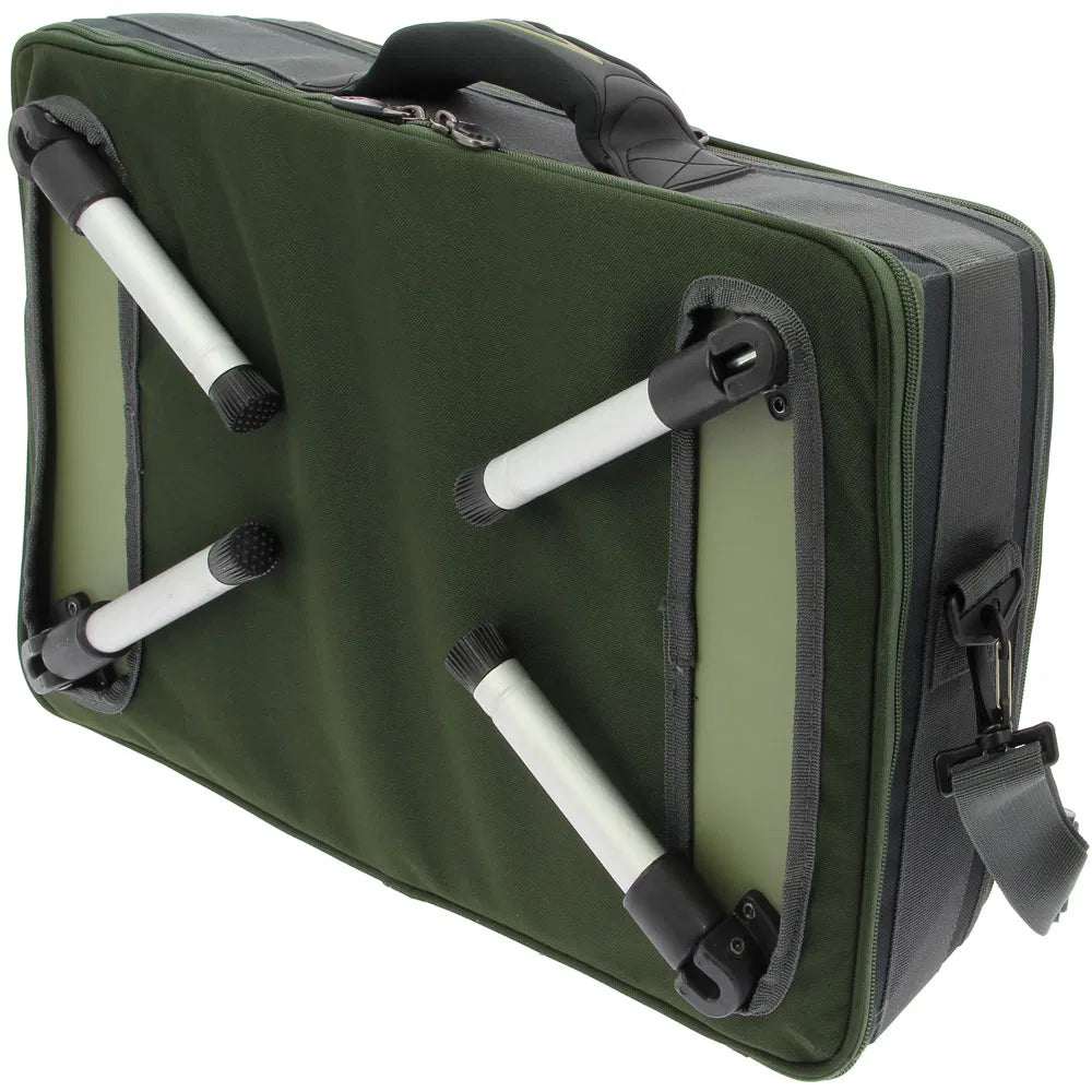 Fishing Table System Bivvy Tackle Box Rig Wallet Glug Pots Lead Bag Organiser 51cm