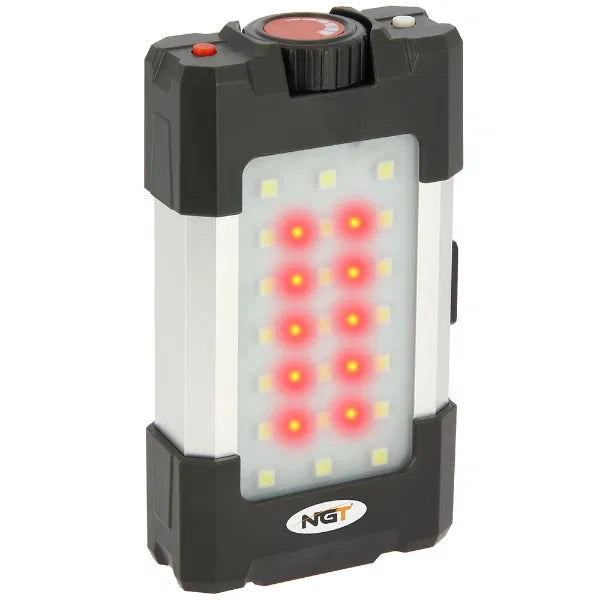 NGT 21 LED 500 Lumen Bivvy Light with USB Rechargable 10400mAh Battery and Powerbank