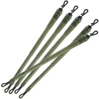 NGT PVA Bag Lead Stems | 8cm Carp Fishing Rig | Quick Change / Ring Swivel | Pack/5