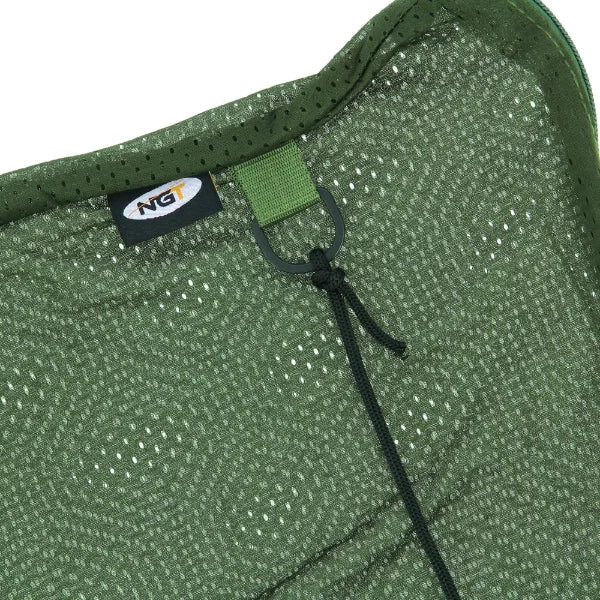 NGT Mesh Carp Sack 120 x 85cm Large Soft Mesh Fish Retention Zip Drawstring