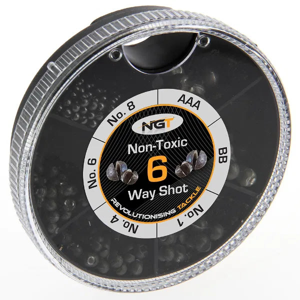 7 Way NGT Non Toxic Split Shot carp/coarse fishing 7 Way NGT Non Toxic Split Shot carp/coarse fishing
