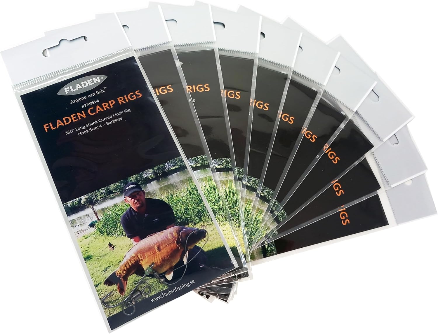 Gotcha Pre-Tied Carp Fishing Rigs (Packs of 3) - Sizes 6 or 8