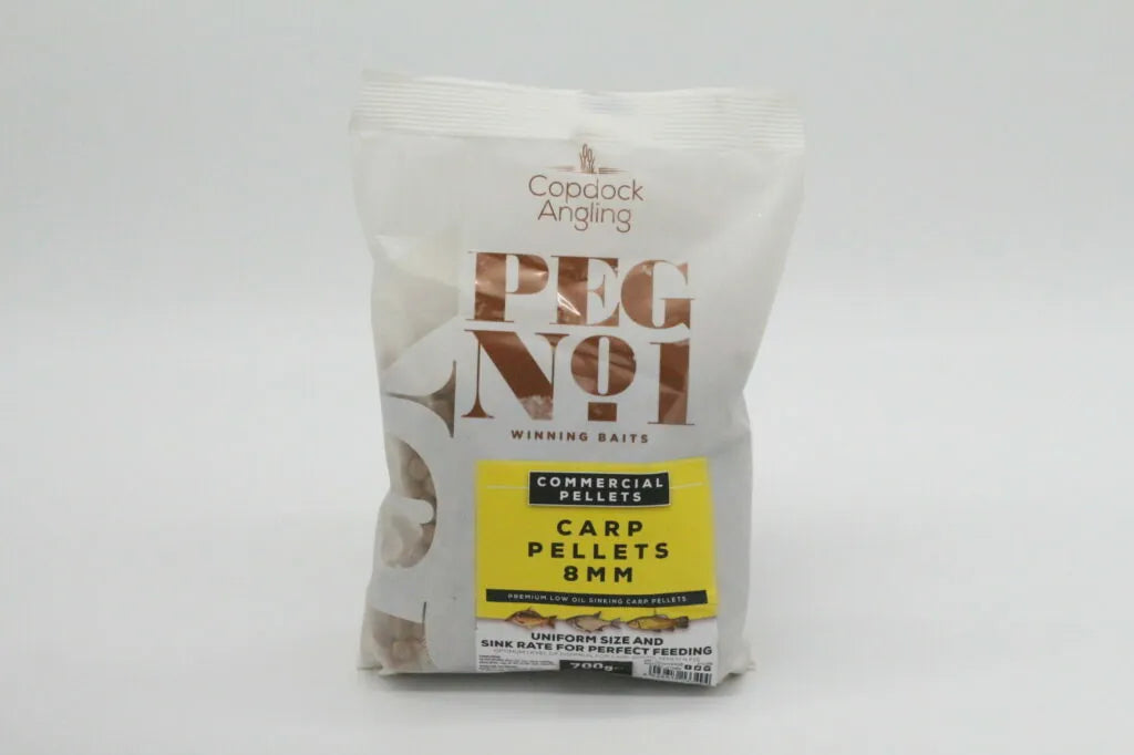 Peg No. 1 Carp Pellets Range - 700g Bags - 2mm, 4mm, 6mm, 8mm