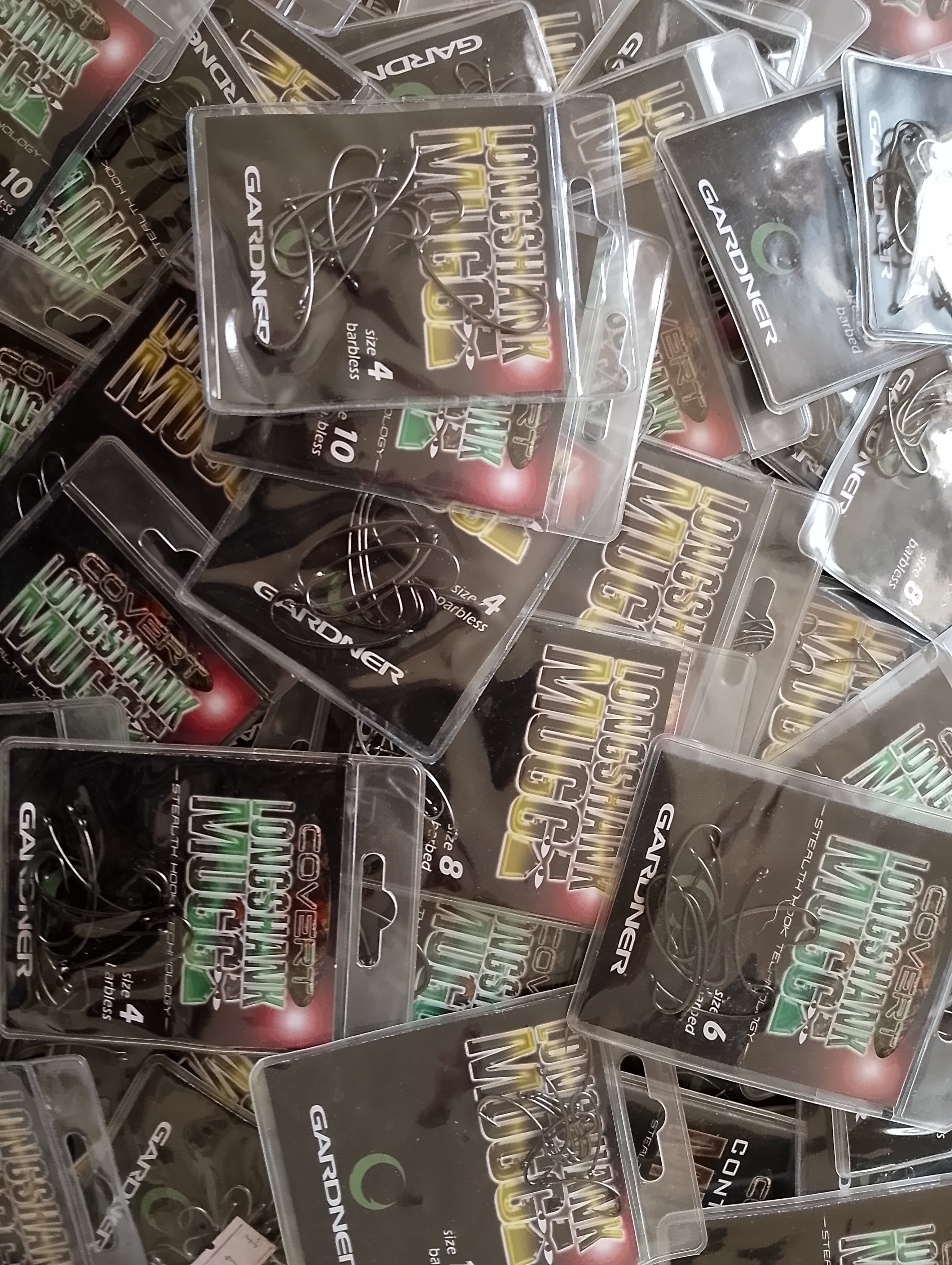 Carp Fishing Stock Clearance - Gardner Longshank Mugga Hooks - Bulk Buy Savings