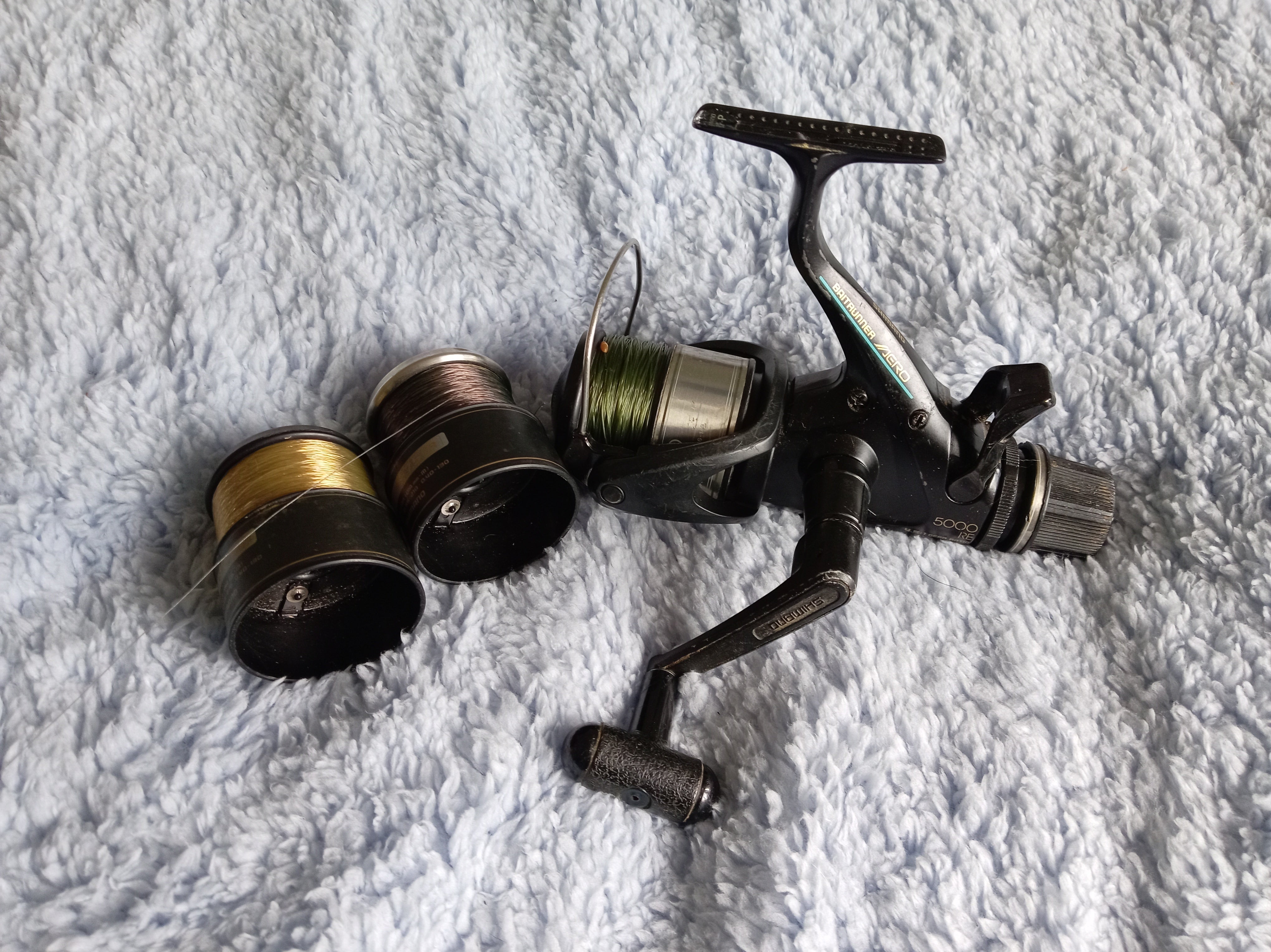 Shimano Aero 5000RE Baitrunner Reel - Used Condition - Includes 2 Spare Spools