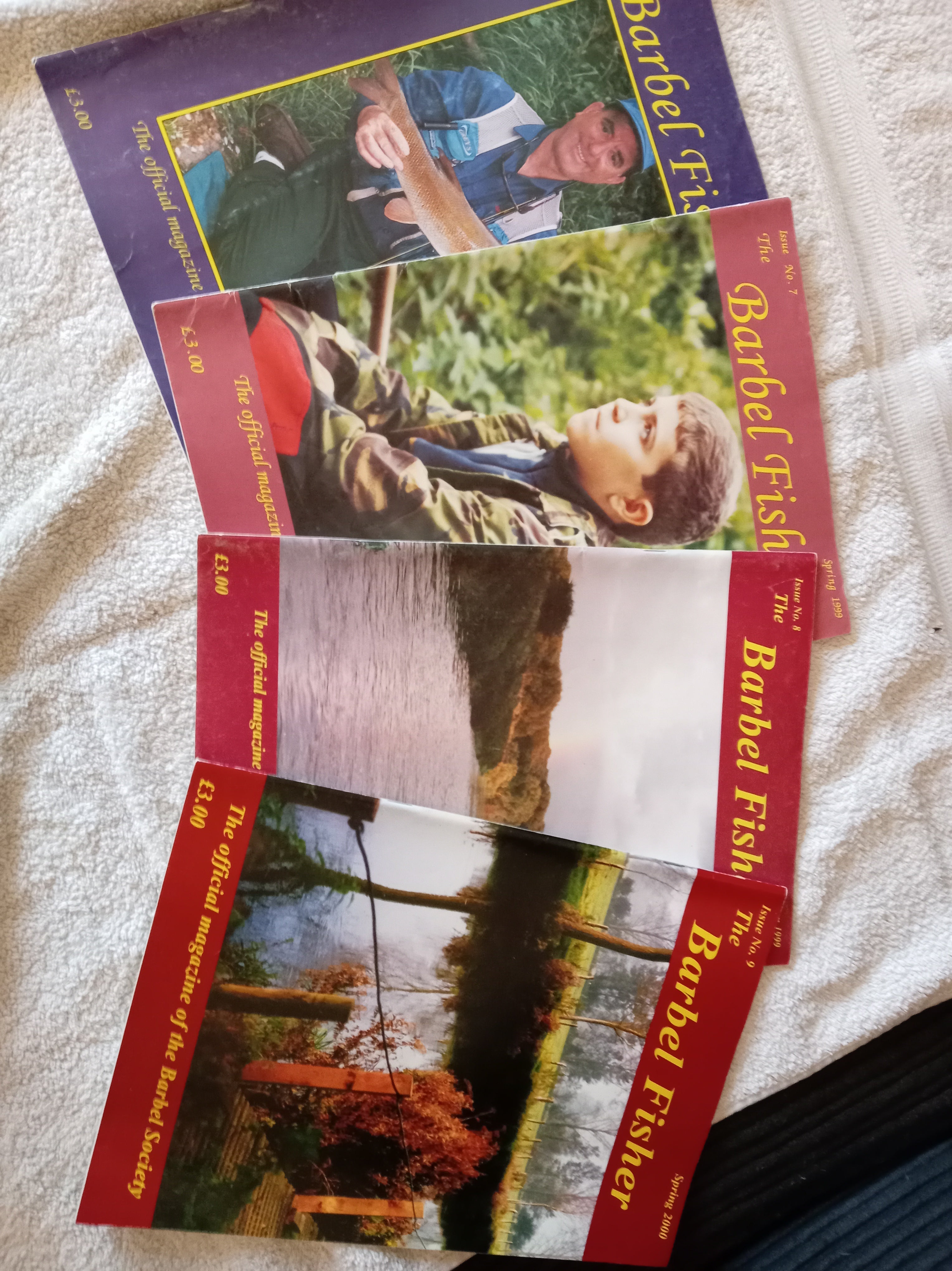Barbel Fisher Magazine Issues 6-9 - 1998 to 2000 - VGC