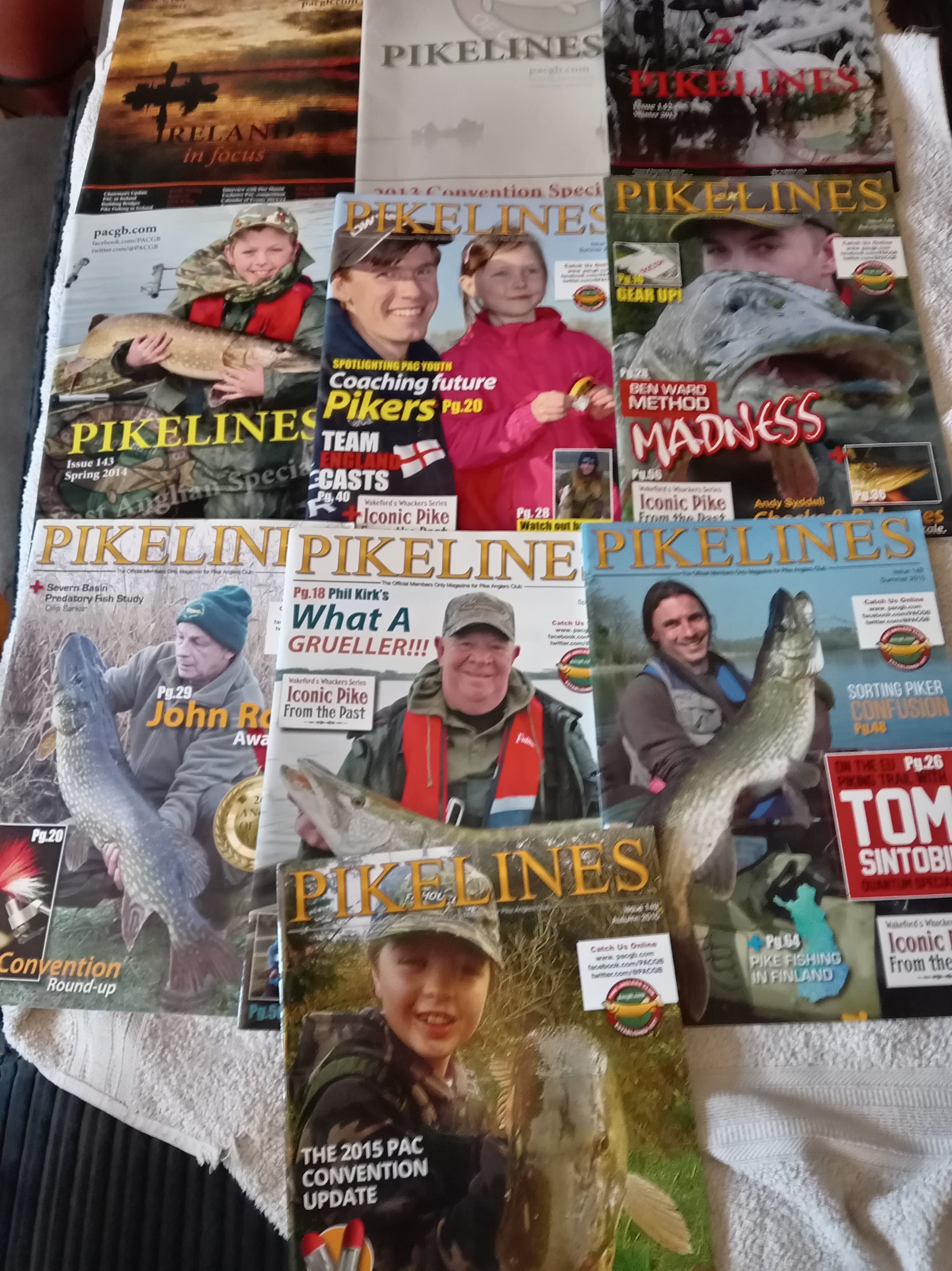 PikeLines Magazine Issues 140-149 - PAC GB Official Journal - 10 Issue Collection