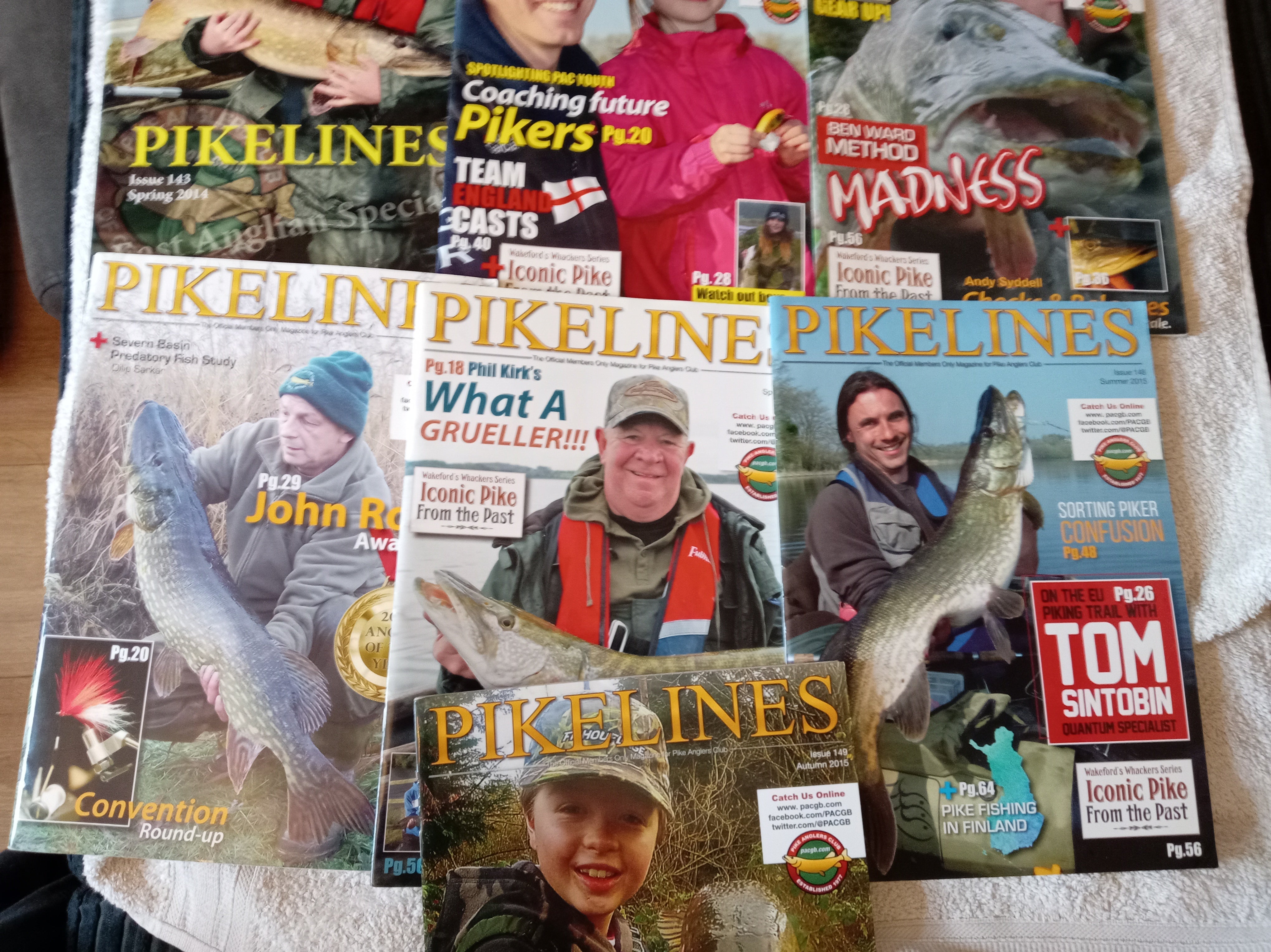 PikeLines Magazine Issues 140-149 - PAC GB Official Journal - 10 Issue Collection