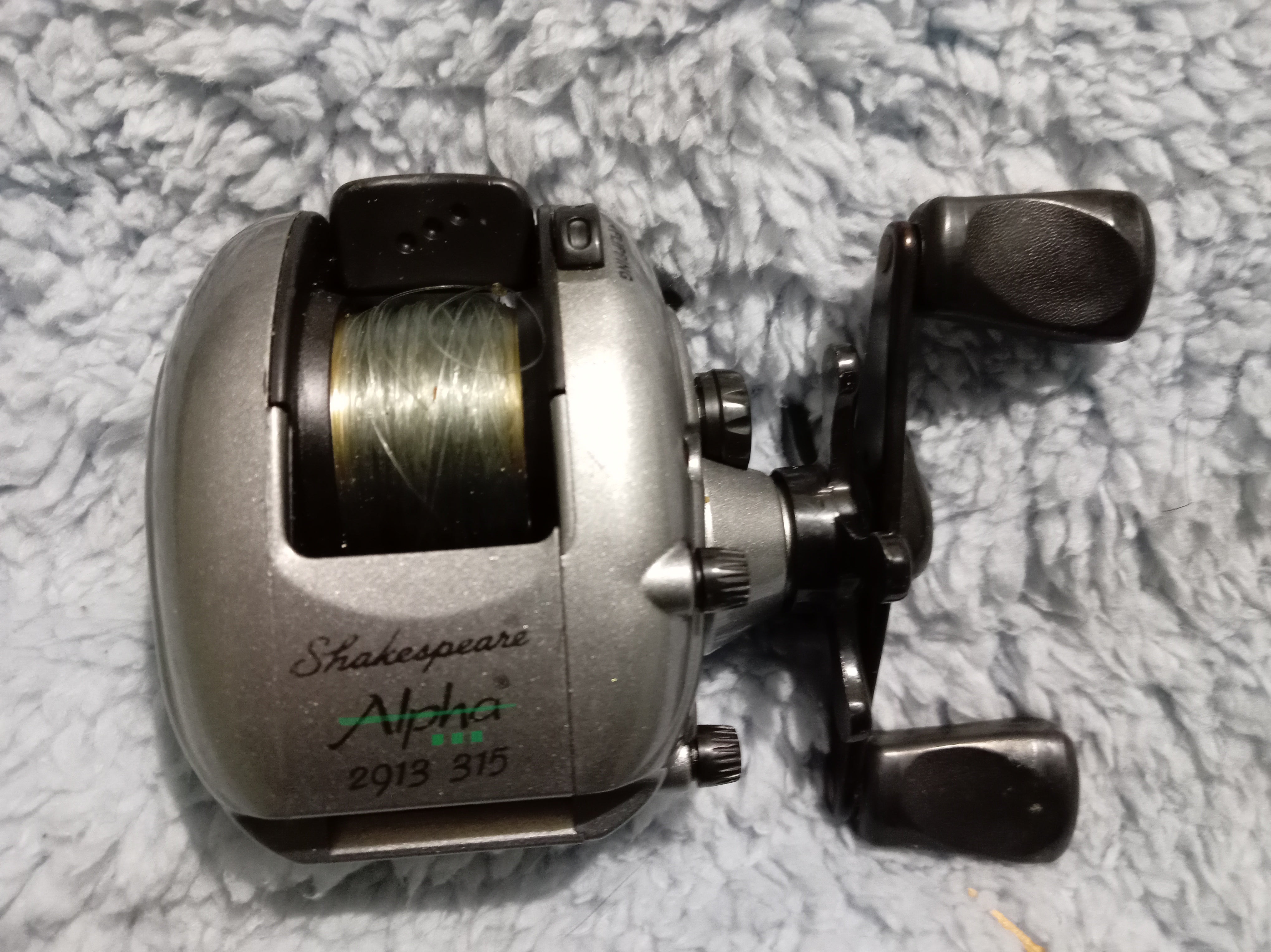 Shakespeare Alpha 2913 315 Baitcaster Reel - Retro Lure Fishing - Good Condition