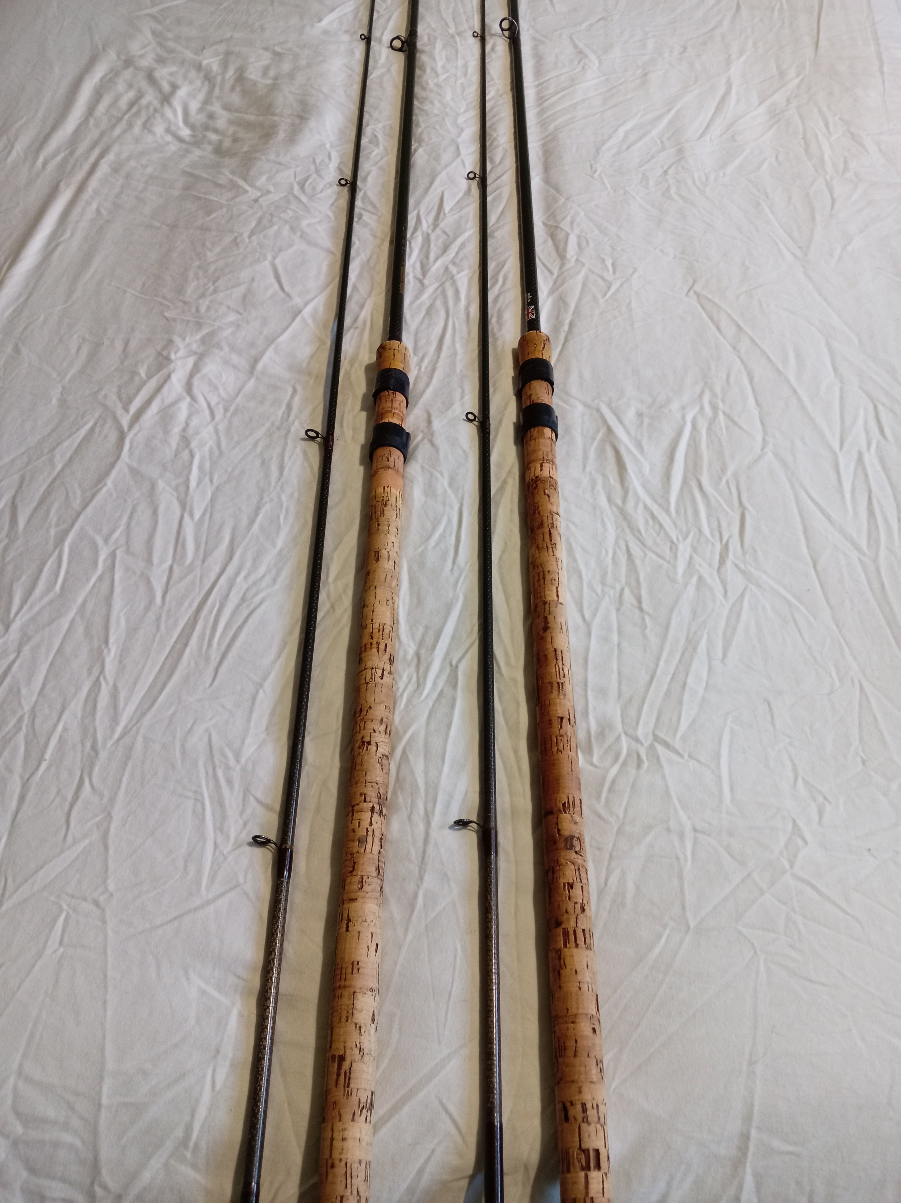 Pair of North Western Kevlite Tench Specialist Rods | 12ft | 1.25lb | Rare Matching Set