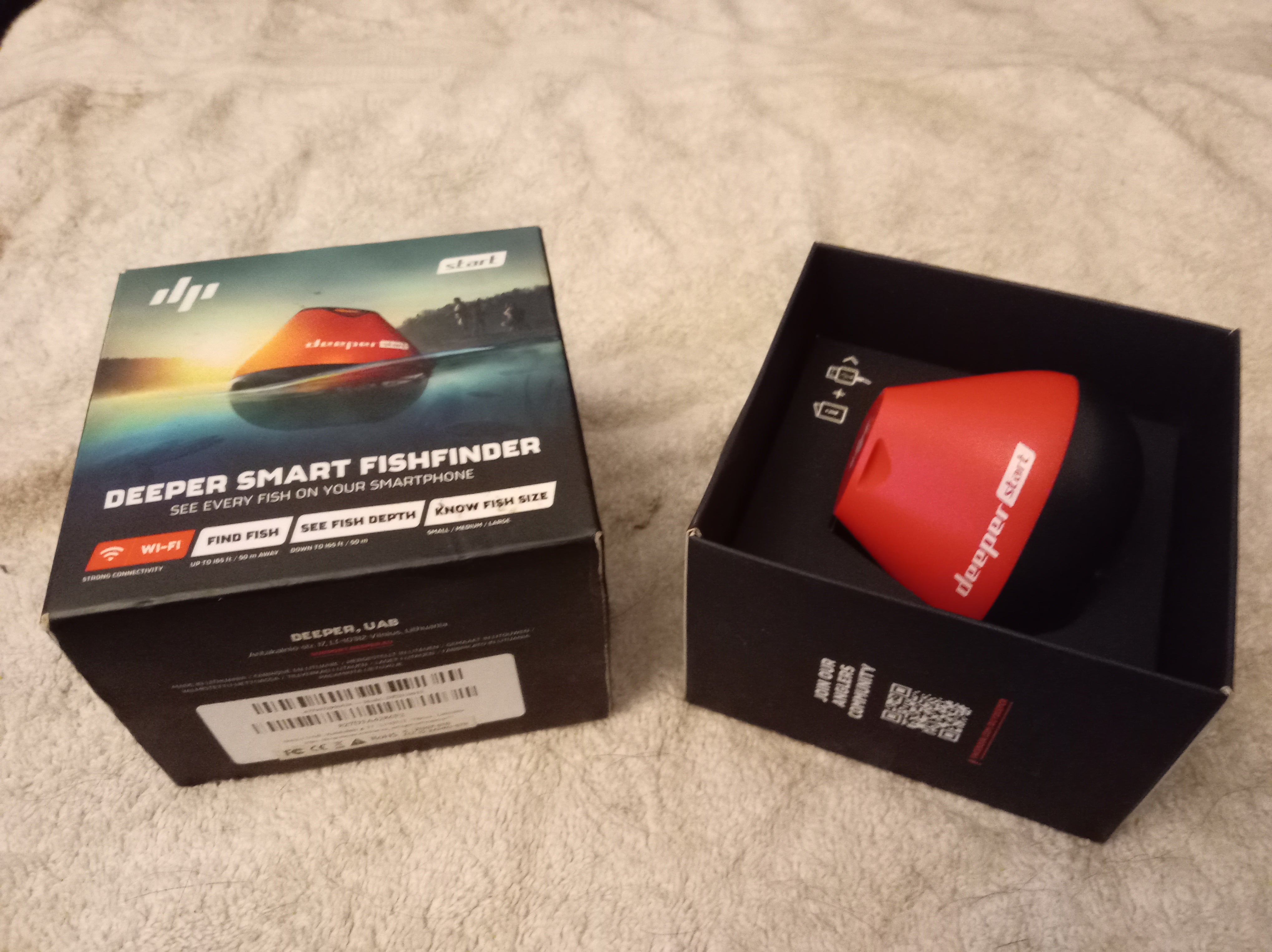 Deeper Smart Fish Finder Wireless Castable Sonar | VGC