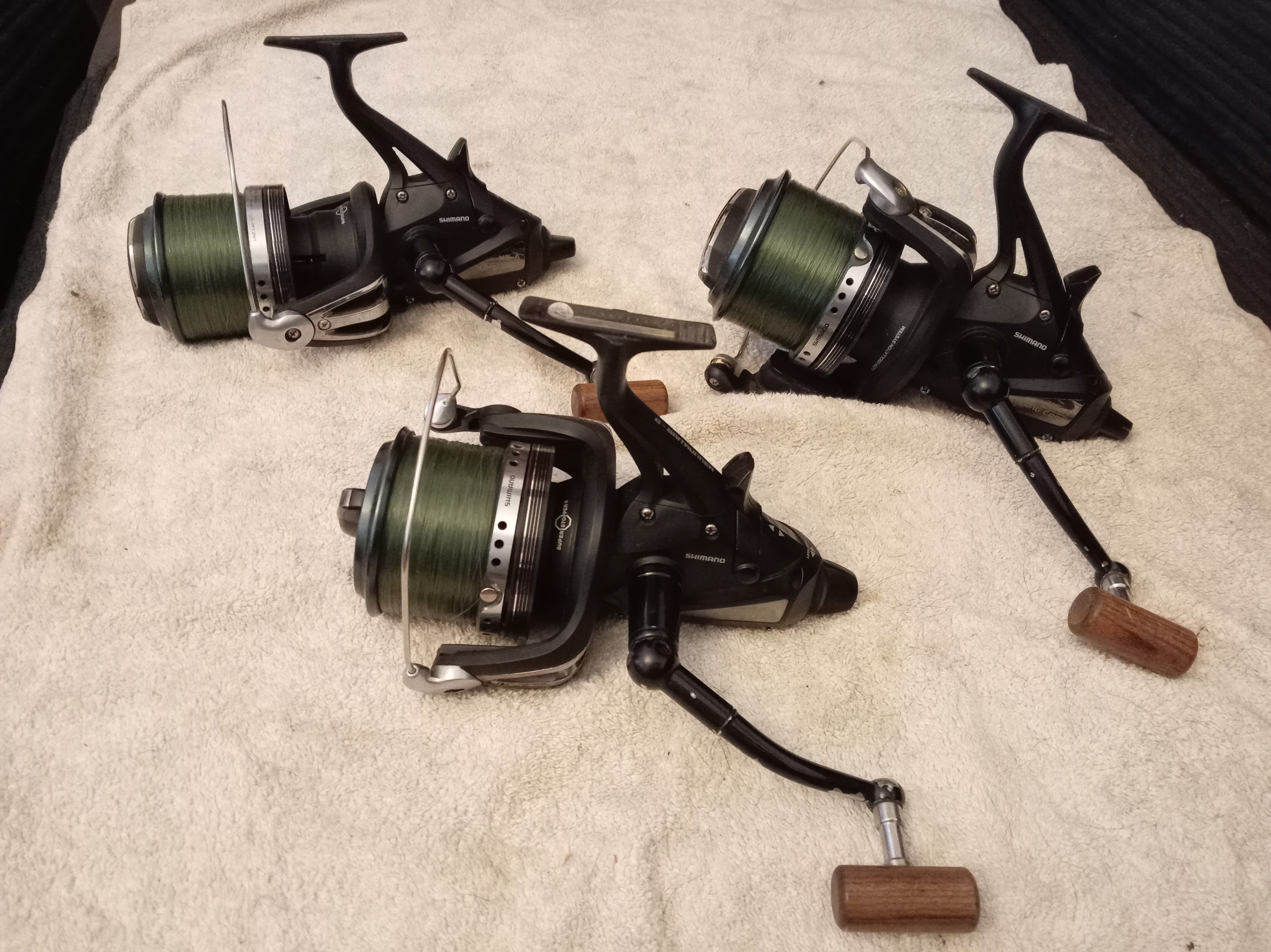3 x Shimano Big Baitrunner XT-A Longcast Reels - Used - Fully Functional