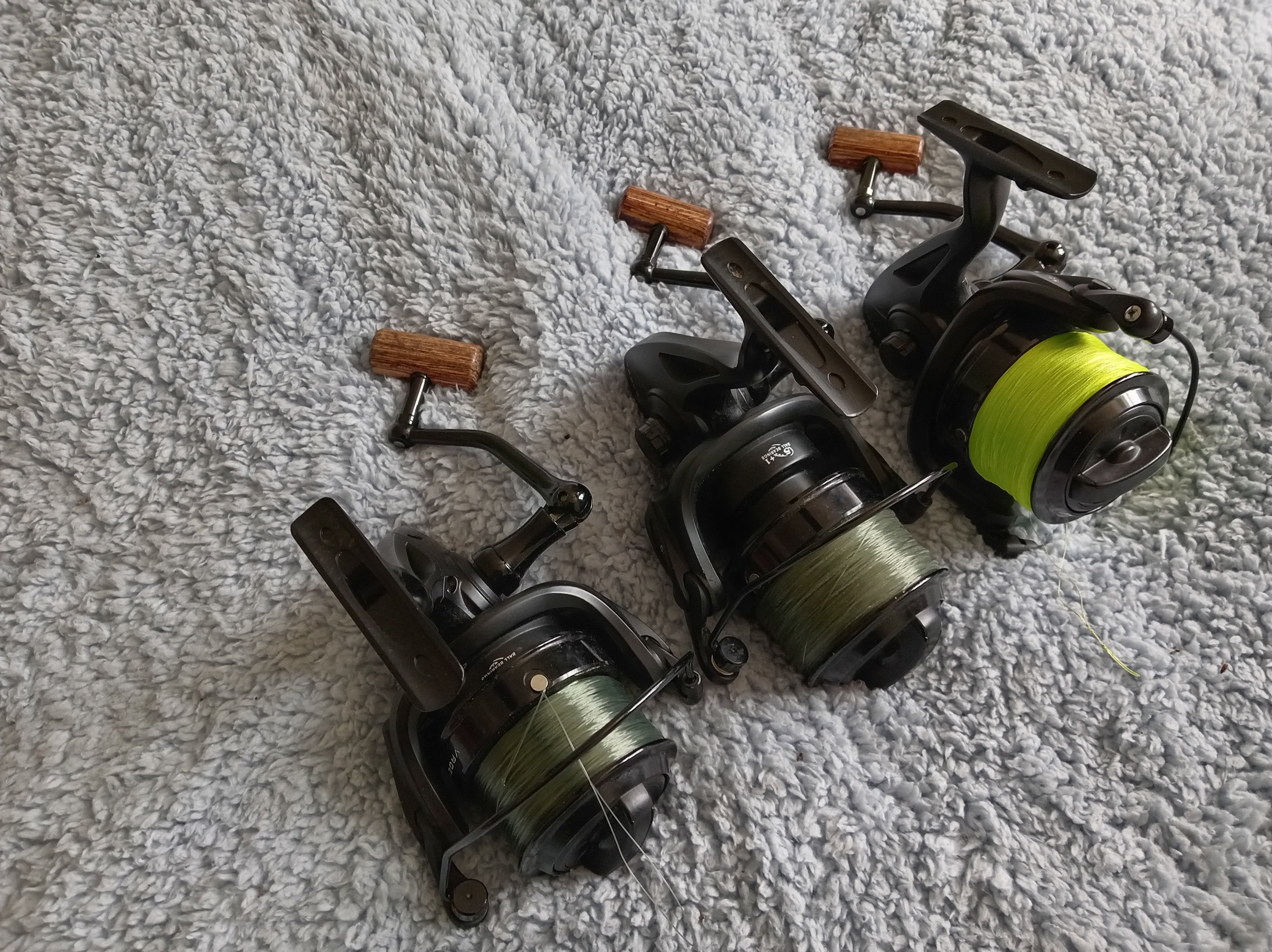 Set of 3 Sonik VaderX Carp Reels | Black Big Pit | Very Good Condition