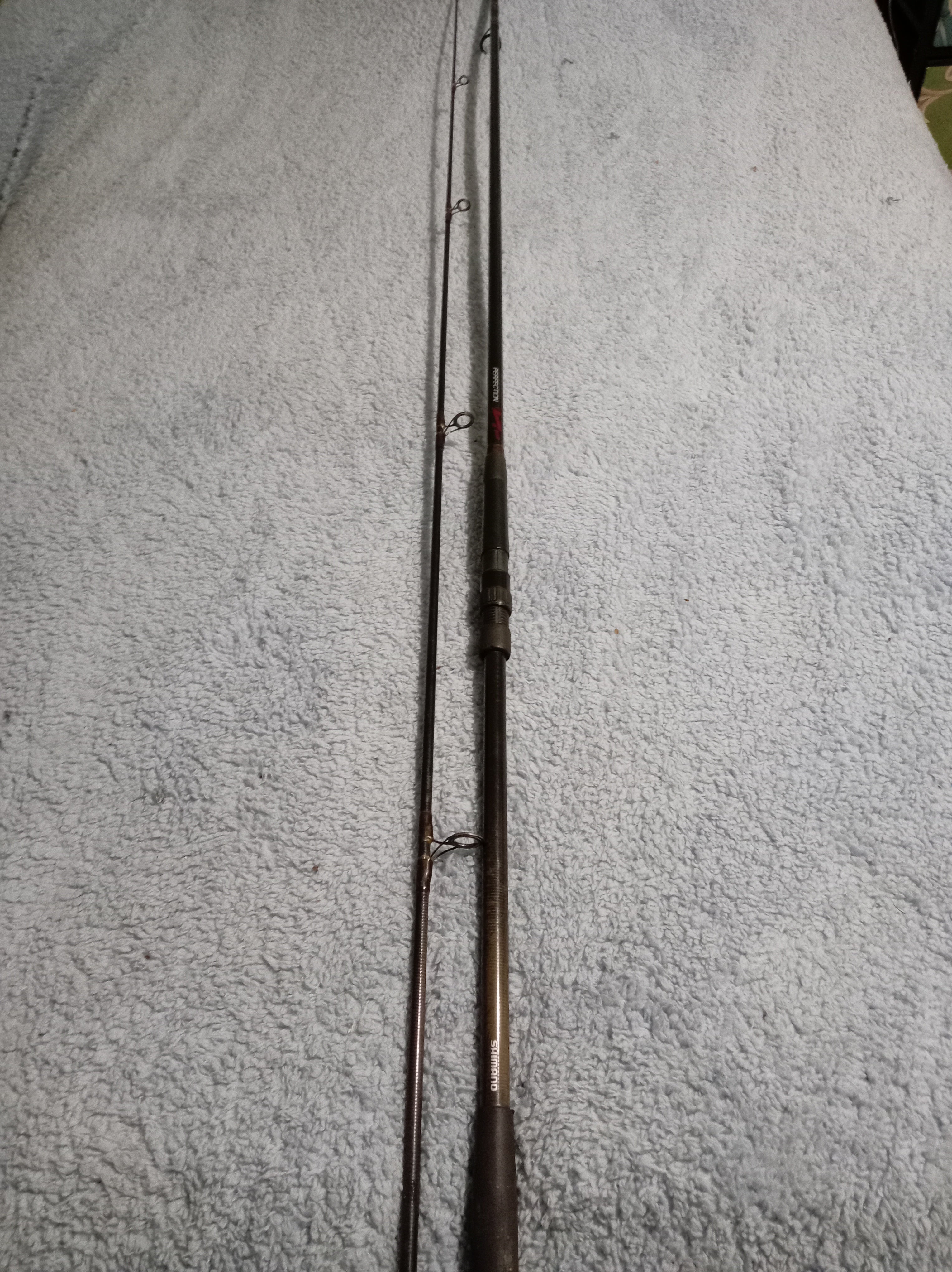 1of 2 Shimano Perfection 12ft 2.5lb Specimen Carp Barbel Rods - 1990s Classic