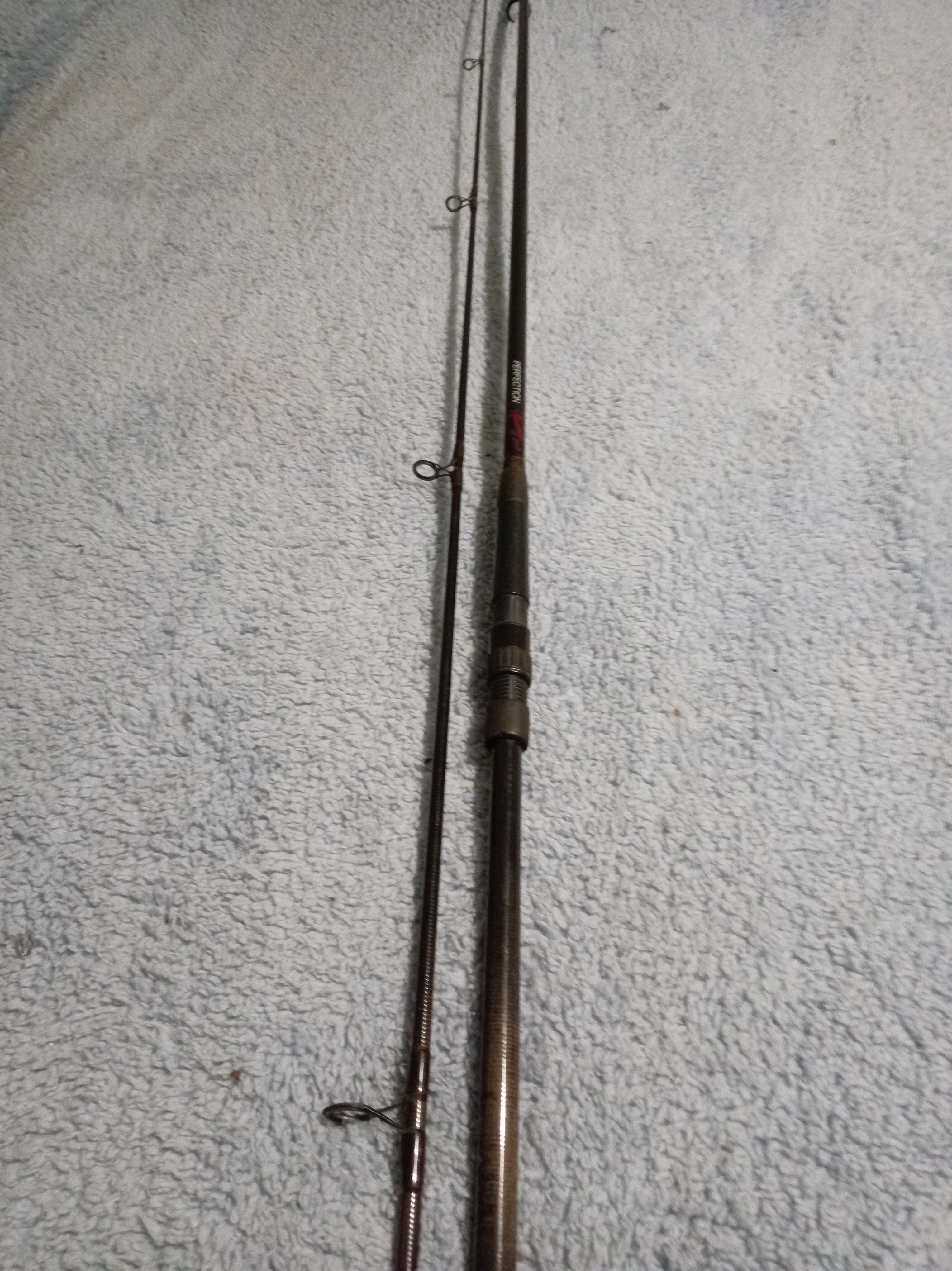 1of 2 Shimano Perfection 12ft 2.5lb Specimen Carp Barbel Rods - 1990s Classic