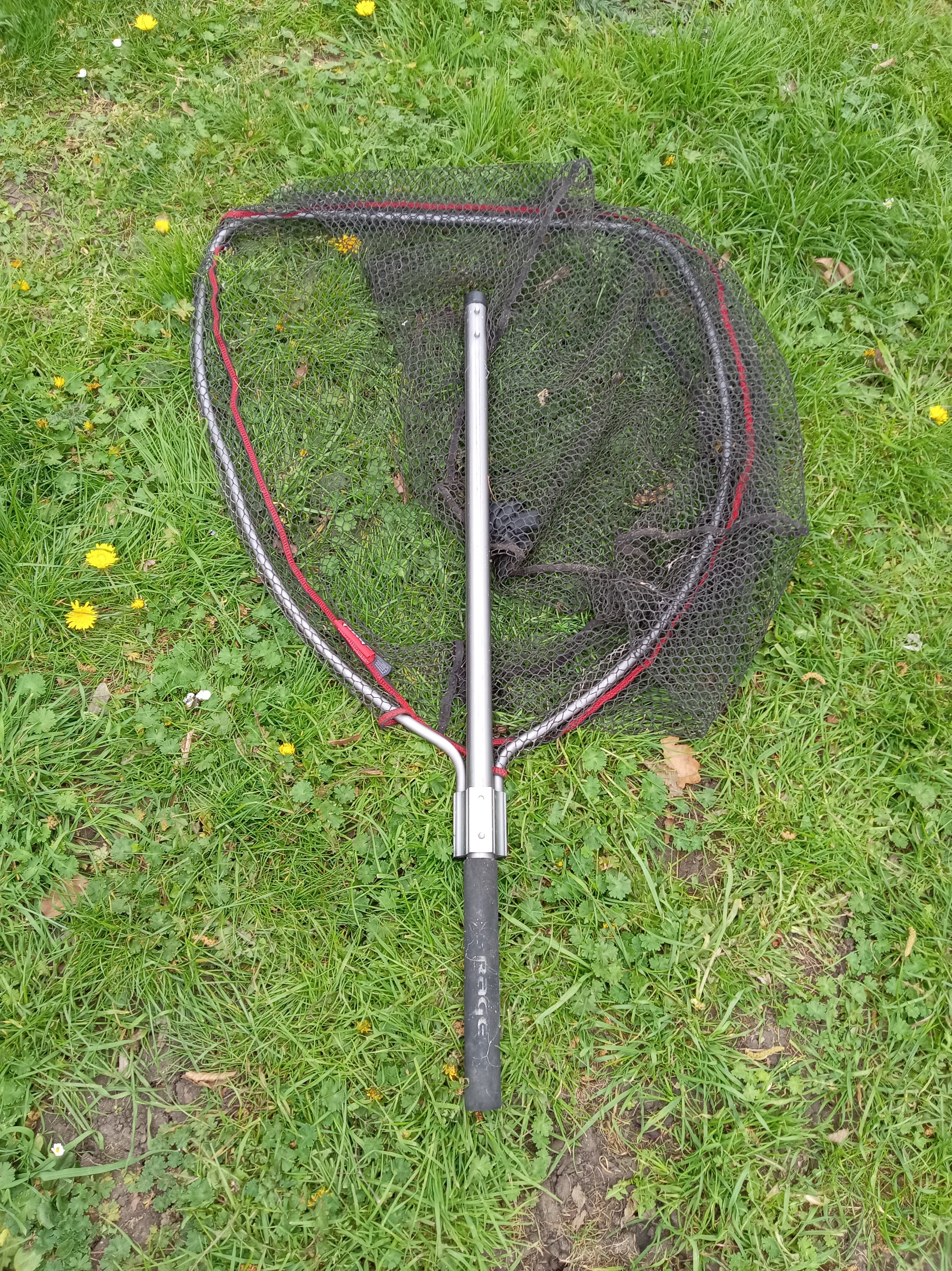 Fox Rage Large Pike Landing Net - Rubber Mesh - 100cm Handle - Used