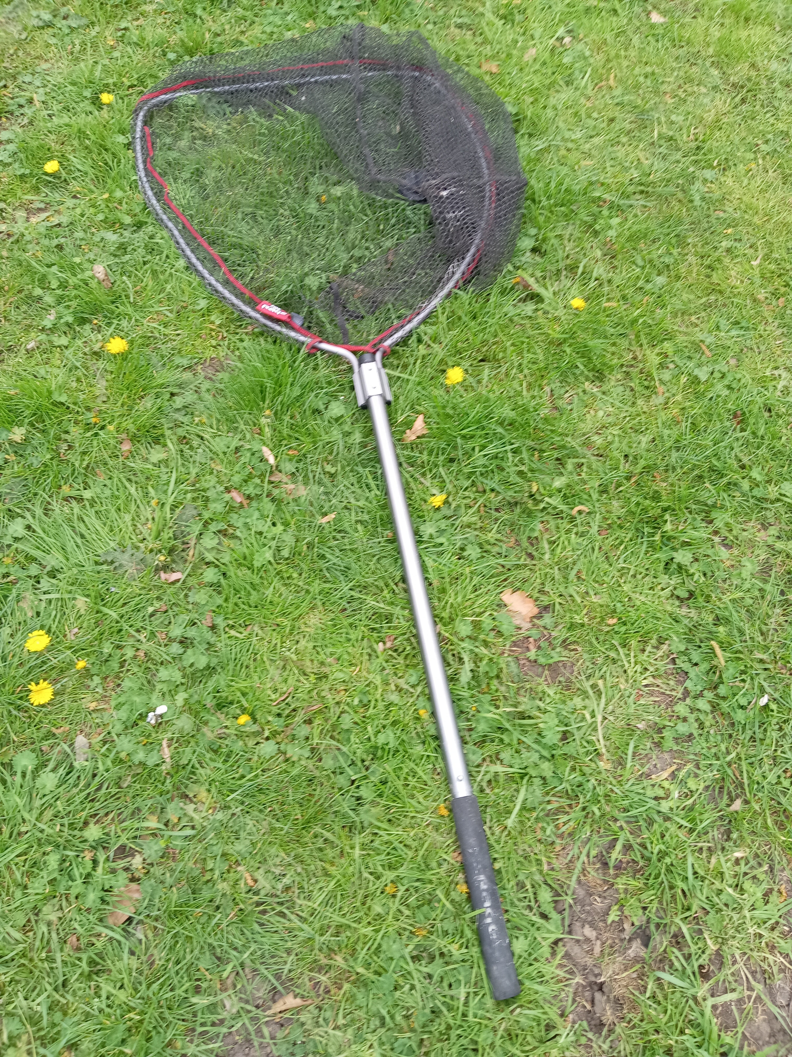 Fox Rage Large Pike Landing Net - Rubber Mesh - 100cm Handle - Used