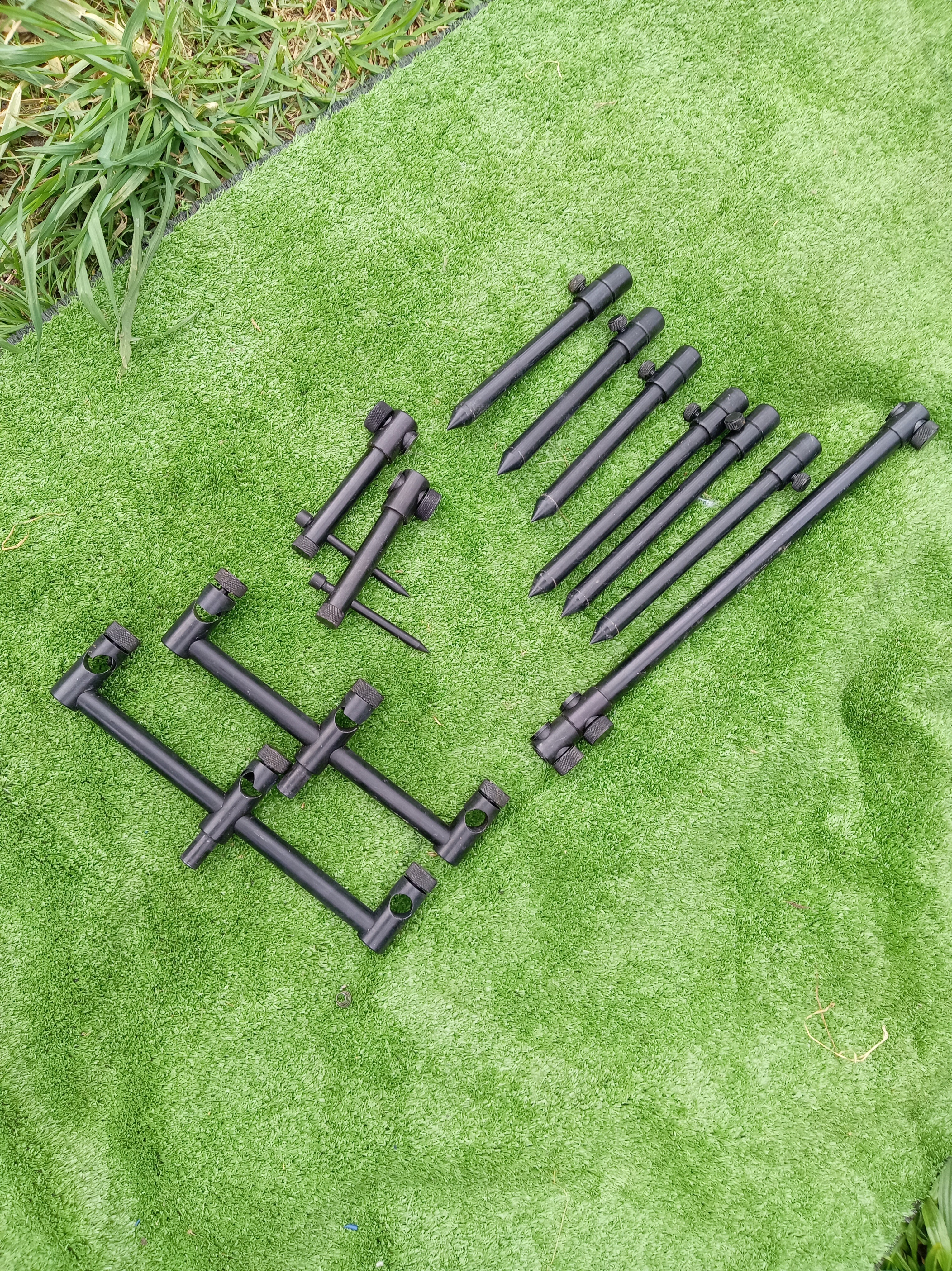 Lidsters 3 Rod Carp Fishing Rod Pod Black Fully Adjustable Very Good Cond