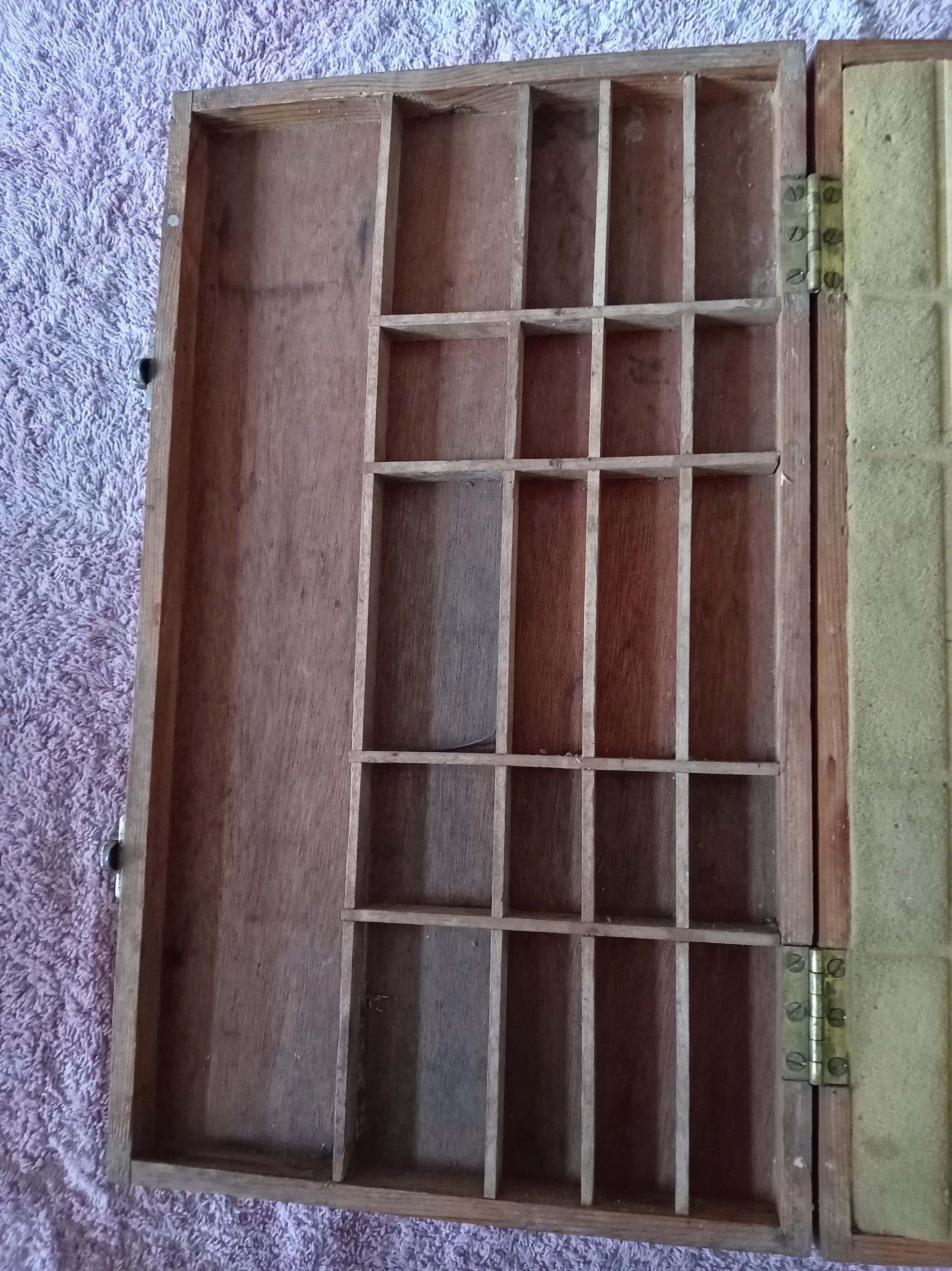 Vintage Wooden Fishing Float Box & Floats | Traditional Angling Storage