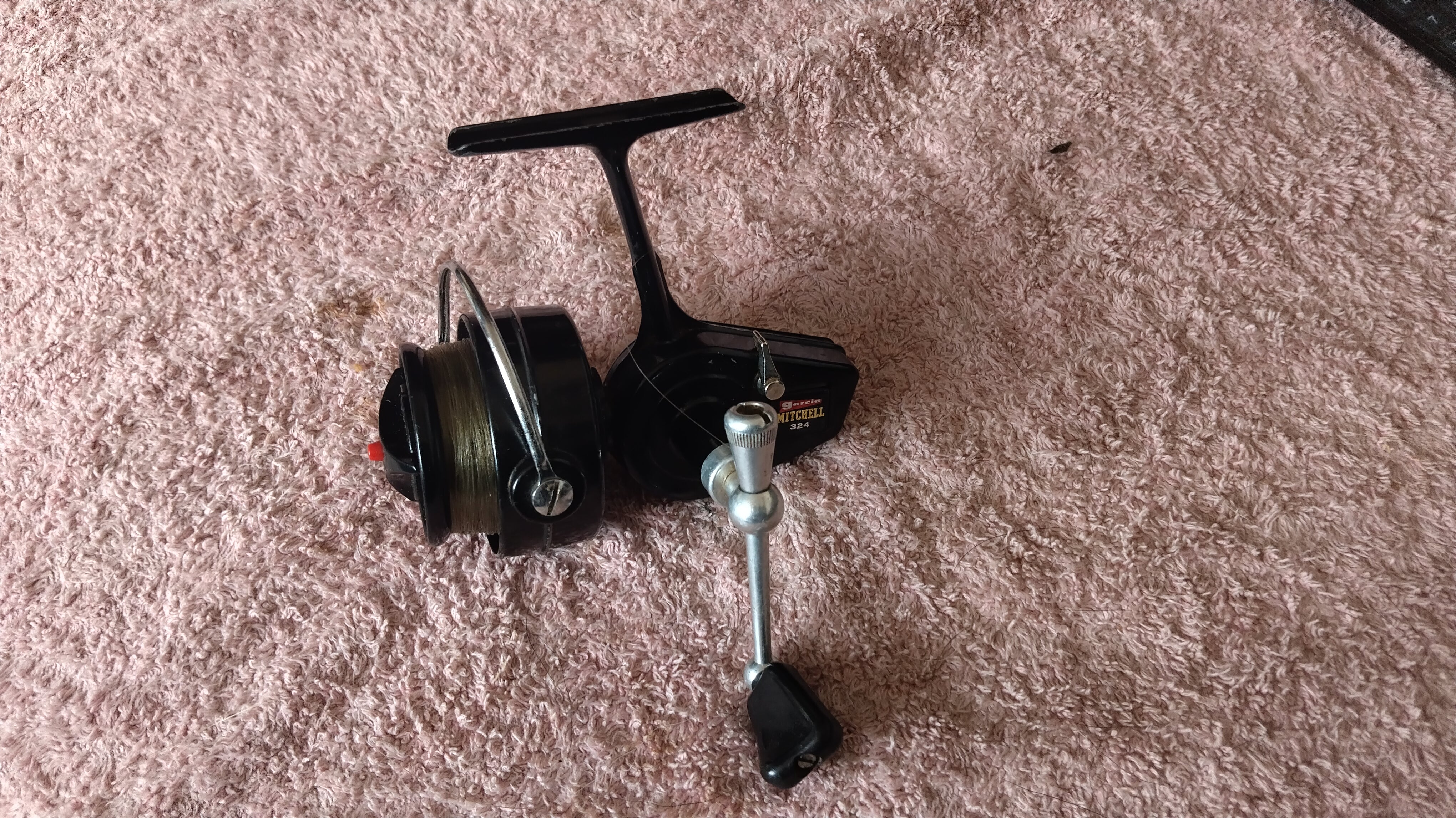 Vintage Garcia Mitchell 324 Spinning Reel + Spare Spool Classic Fishing Tackle