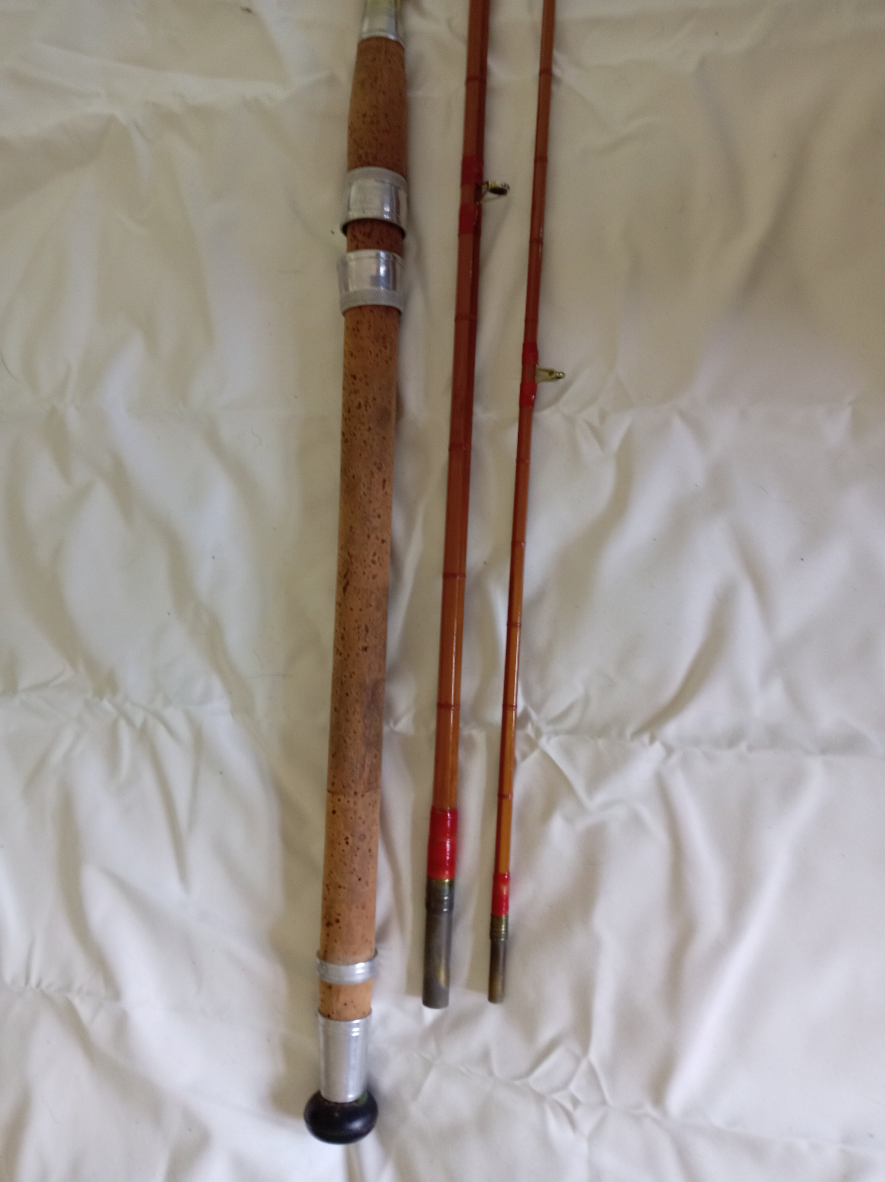 Mint Allcocks Wizard 11ft 3-Piece Split Cane Fishing Rod with Original Bag Vintage