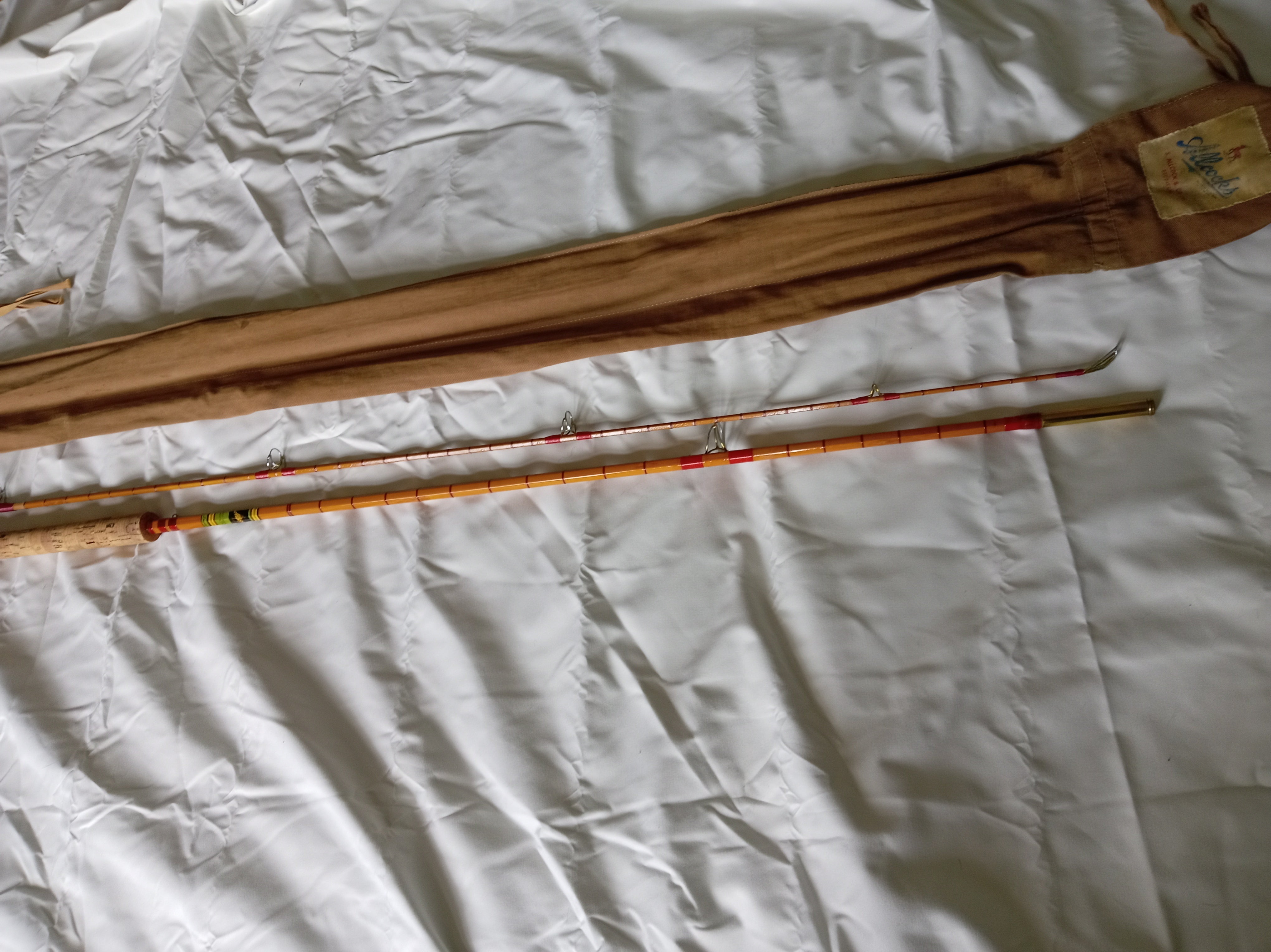 Vintage Allcocks Superb 10ft Split Cane Avon Fishing Rod | Excellent cond