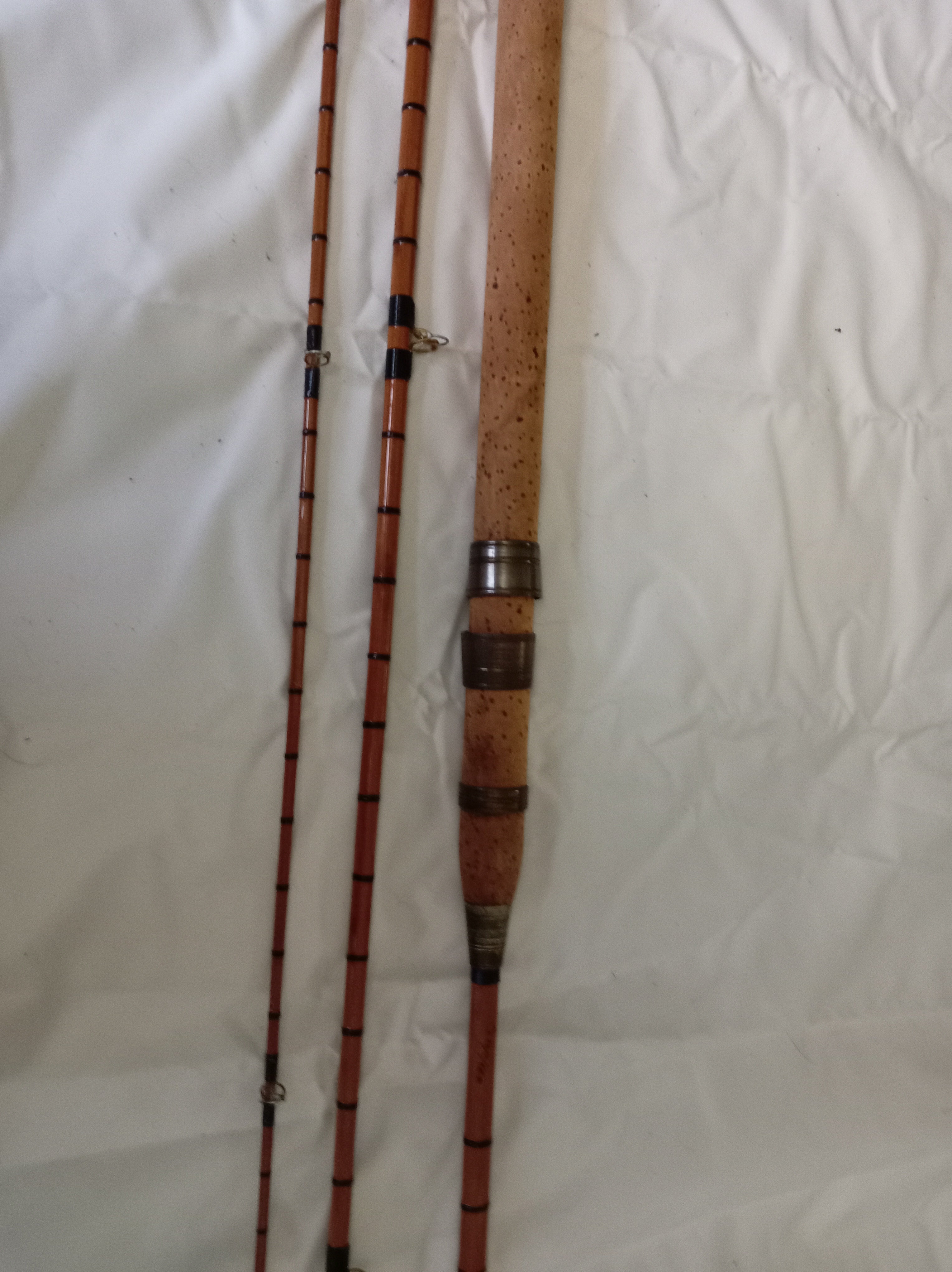 Vintage Allcocks Sapper 9ft 3-Piece Split Cane Trout Fly Fishing Rod Classic